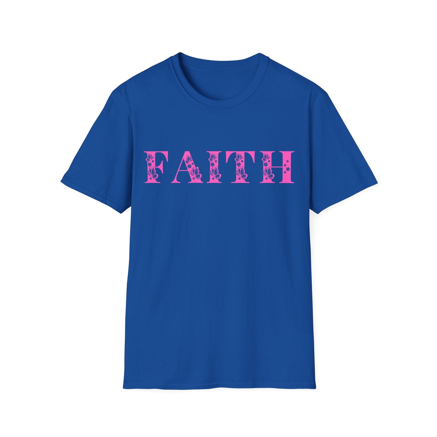 Christian Unisex T-Shirt - Faith Pink Design