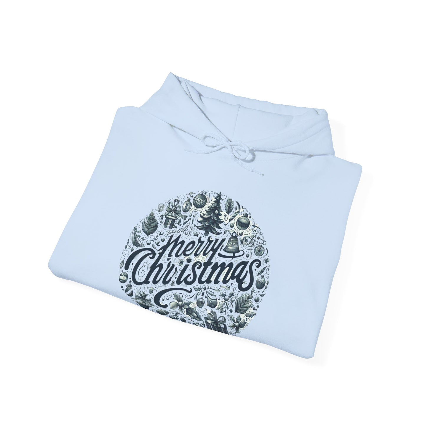 Merry Christmas Abstract Seamless Pattern Christmas Hoodie - Unisex