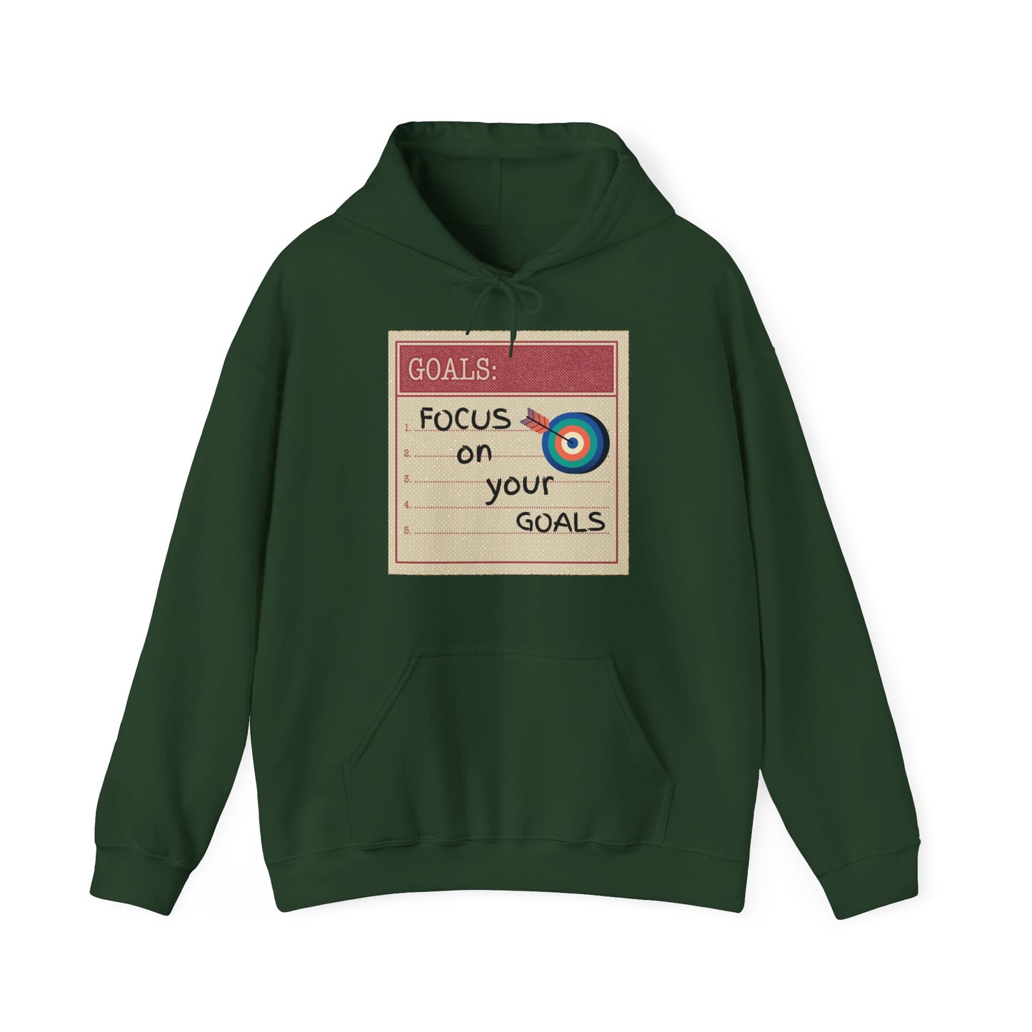 Focus On Your Goals Motivational Hoodie - Unisex