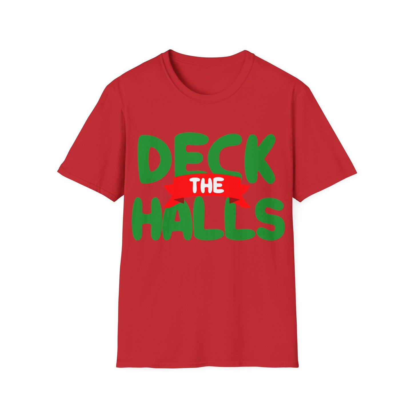 Christmas Unisex T-Shirt - Deck the Halls Design