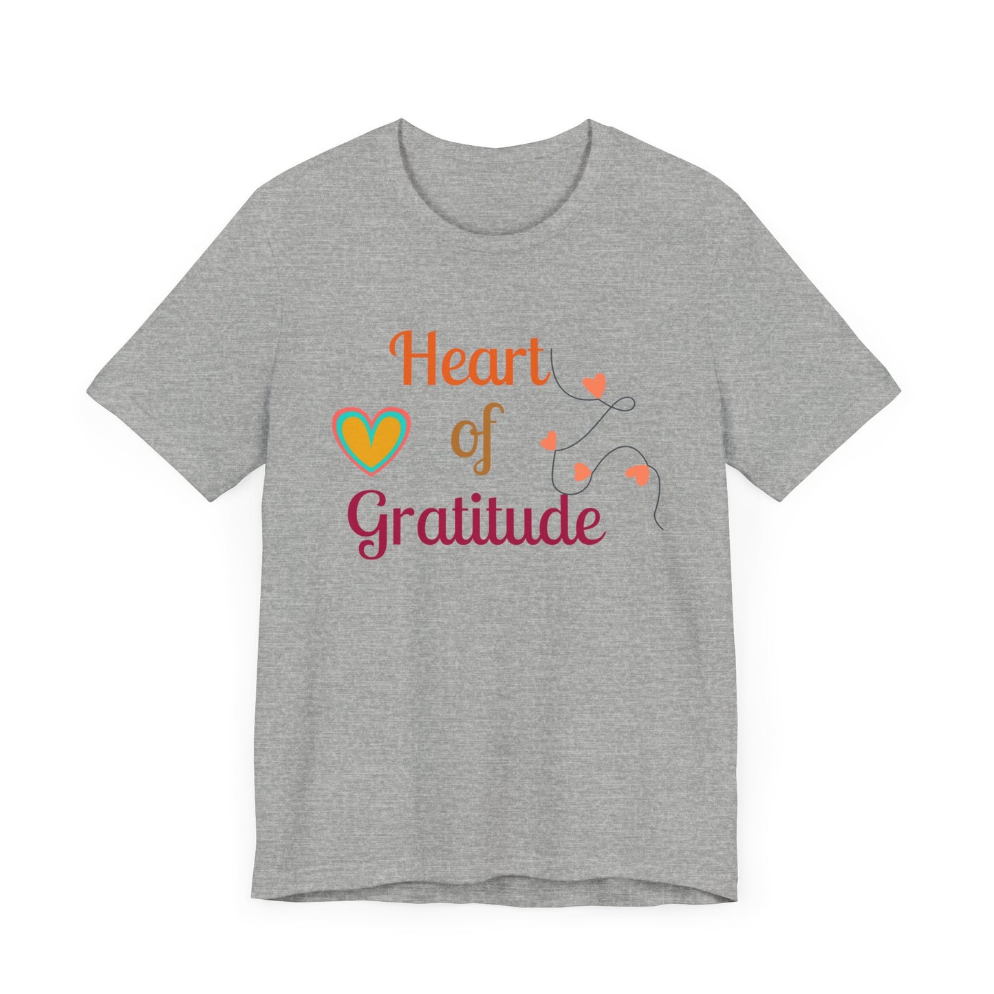 Heart of Gratitude on a String Thanksgiving T-Shirt - Unisex