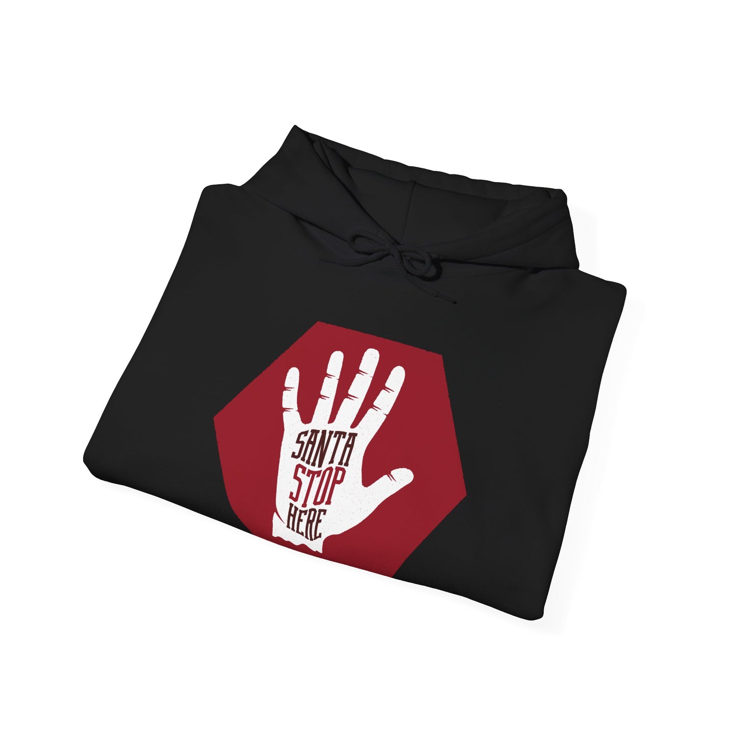 “Santa, Stop Here” Christmas Hoodie | Motivational Treats