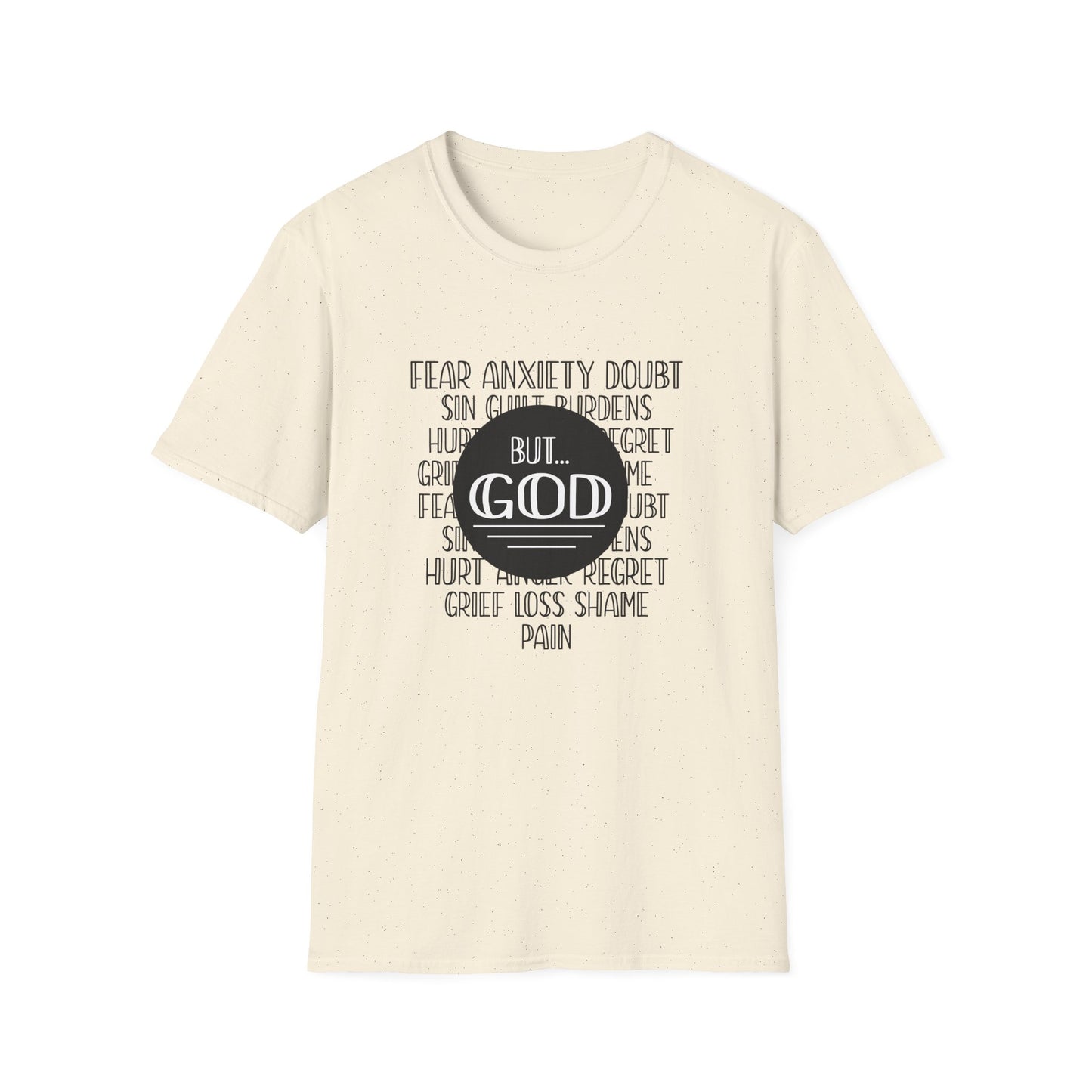 Christian Unisex T-Shirt - God Trumps Negative Emotions Design