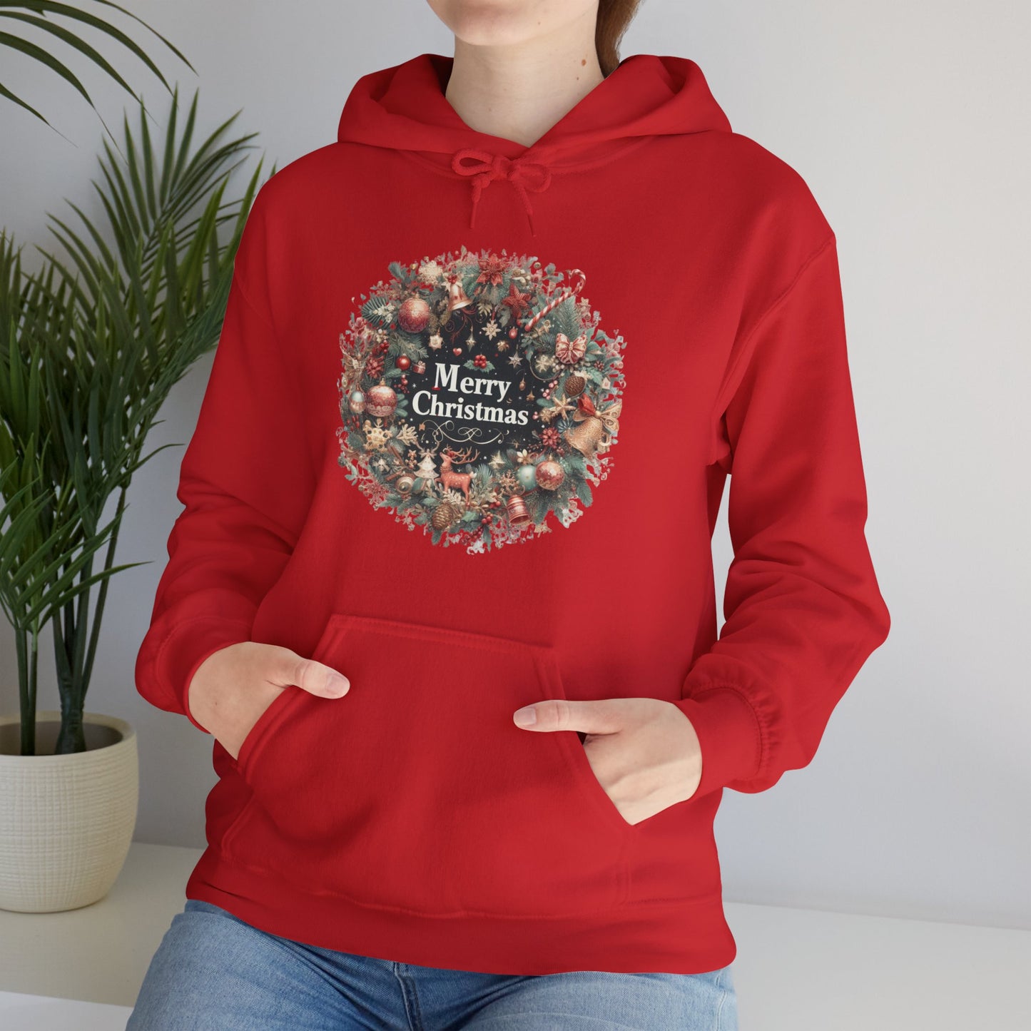 Beautiful Wreath Christmas Hoodie - Unisex