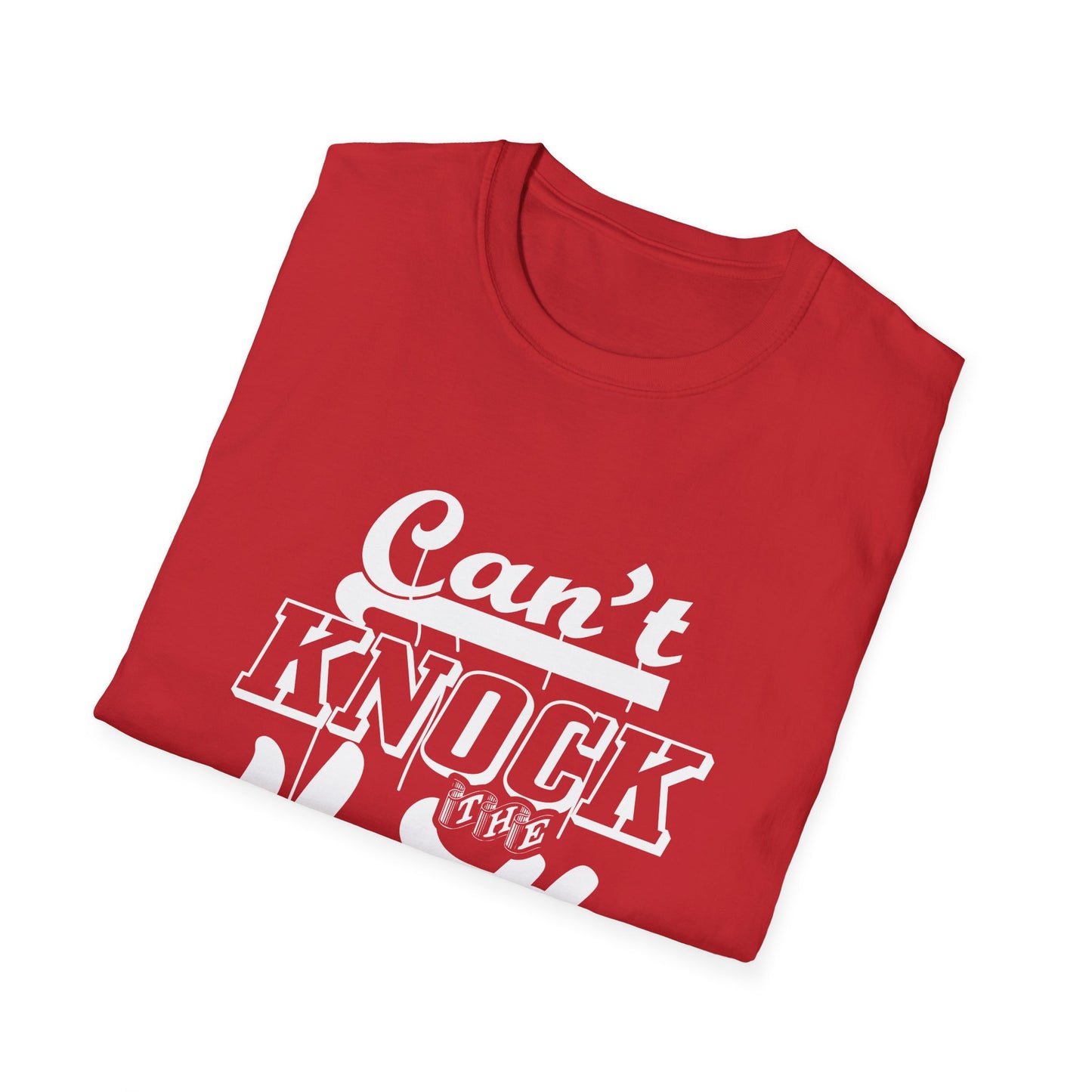 Motivational Unisex T-Shirt - Can't Knock The Hustle Design