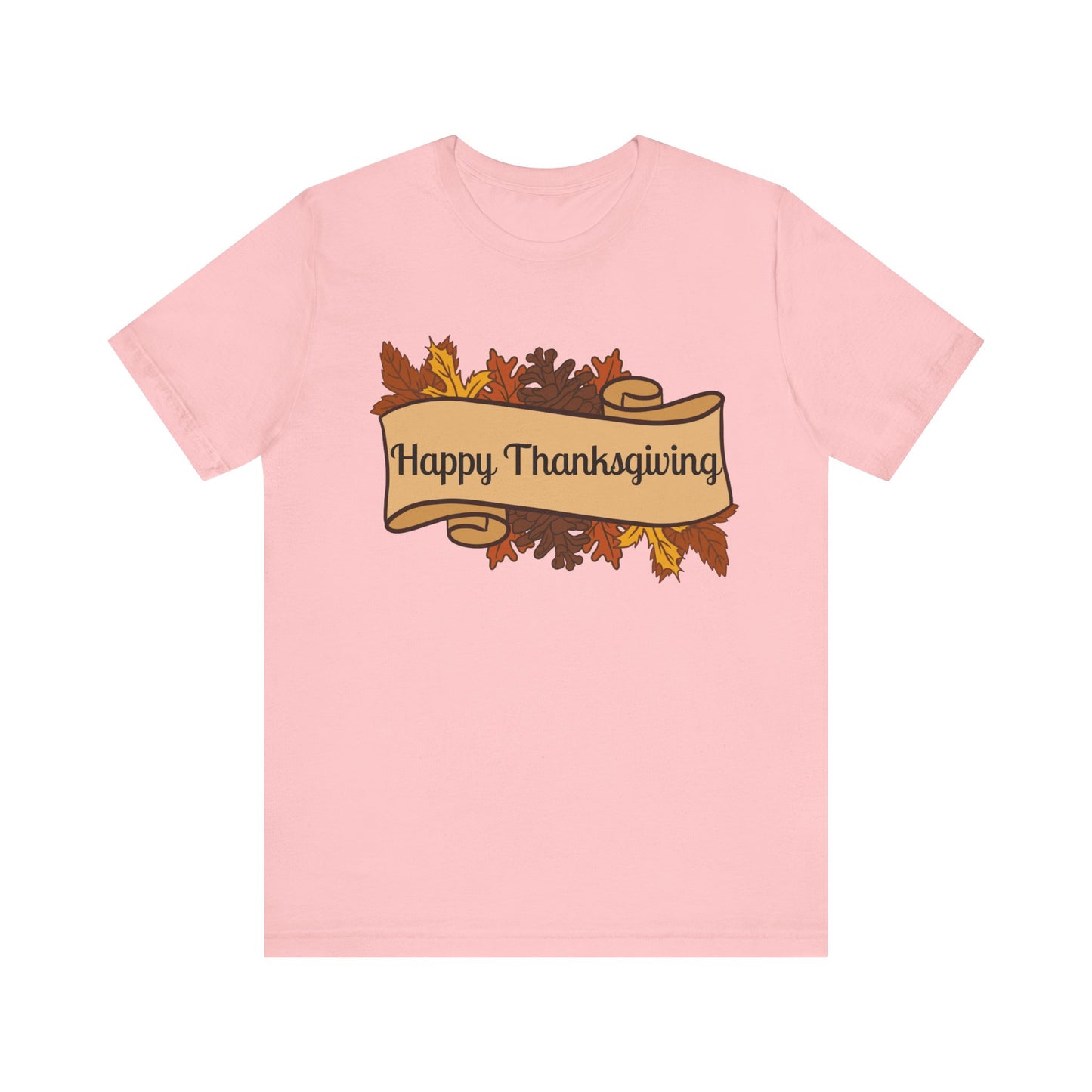 Happy Thanksgiving Scroll Thanksgiving T-Shirt - Unisex