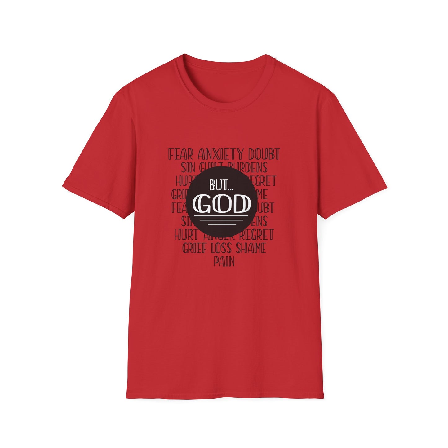 Christian Unisex T-Shirt - God Trumps Negative Emotions Design