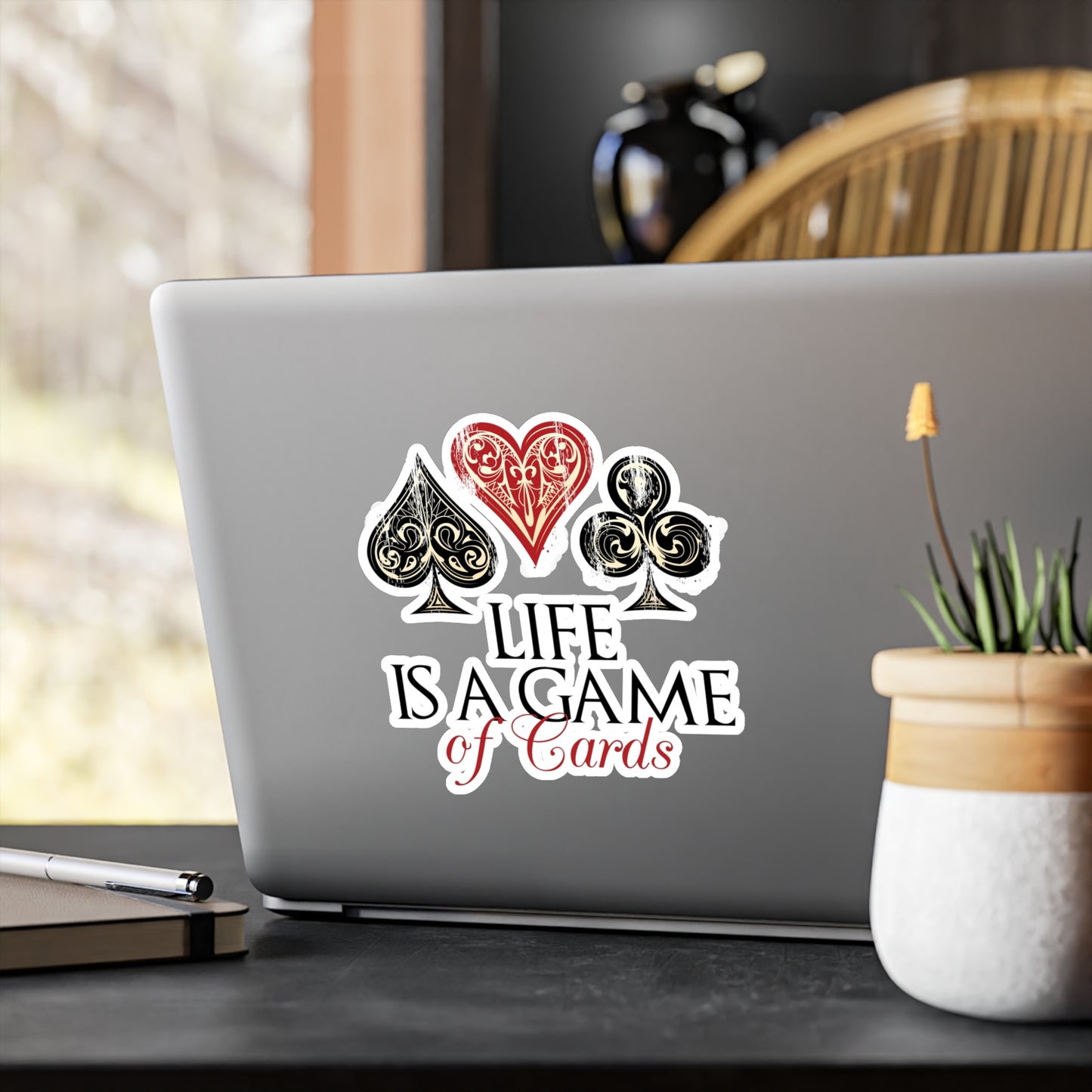 Life Is A Game Of Cards Sticker