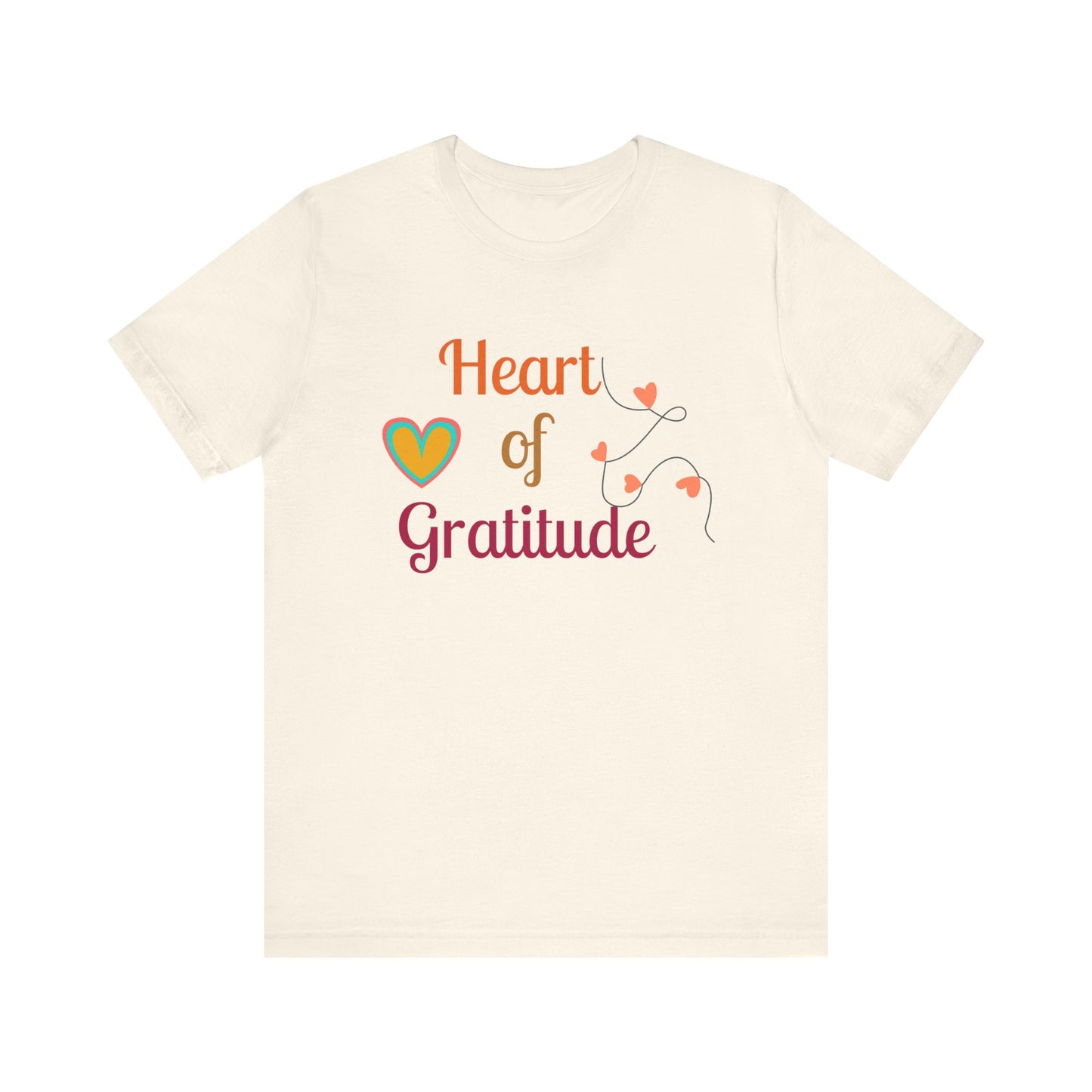 Heart of Gratitude on a String Thanksgiving T-Shirt - Unisex