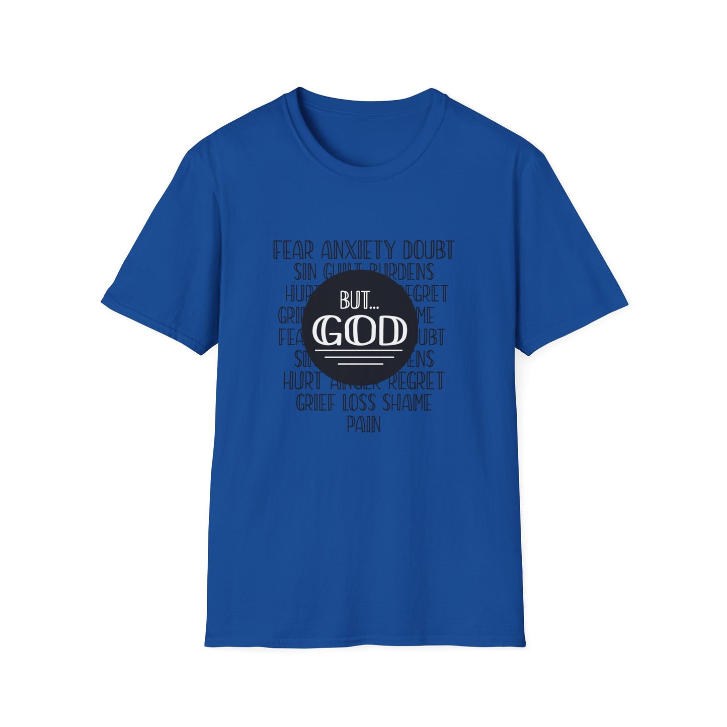 Christian Unisex T-Shirt - God Trumps Negative Emotions Design
