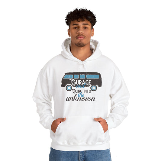 Courage Motivational Hoodie - Unisex Inspirational Sweatshirt