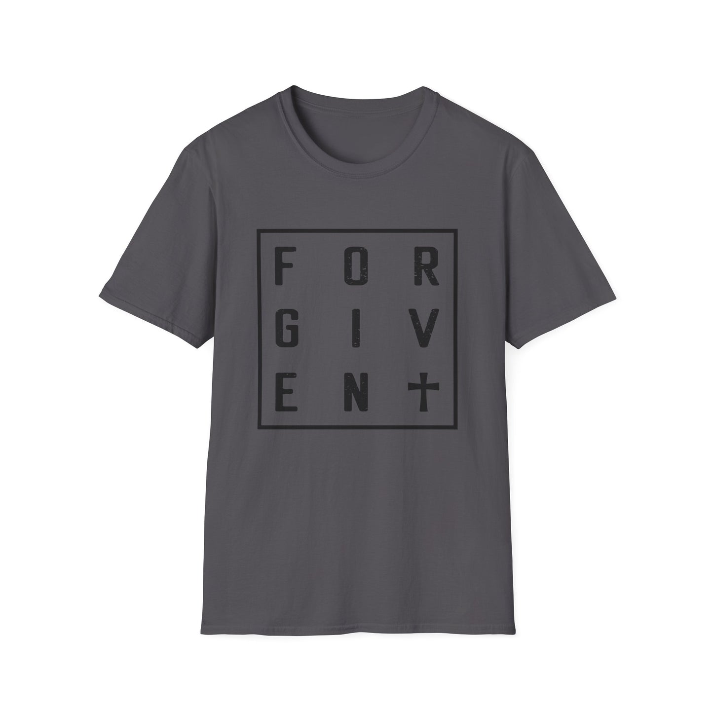 Christian Unisex T-Shirt - Forgiven Cross Design