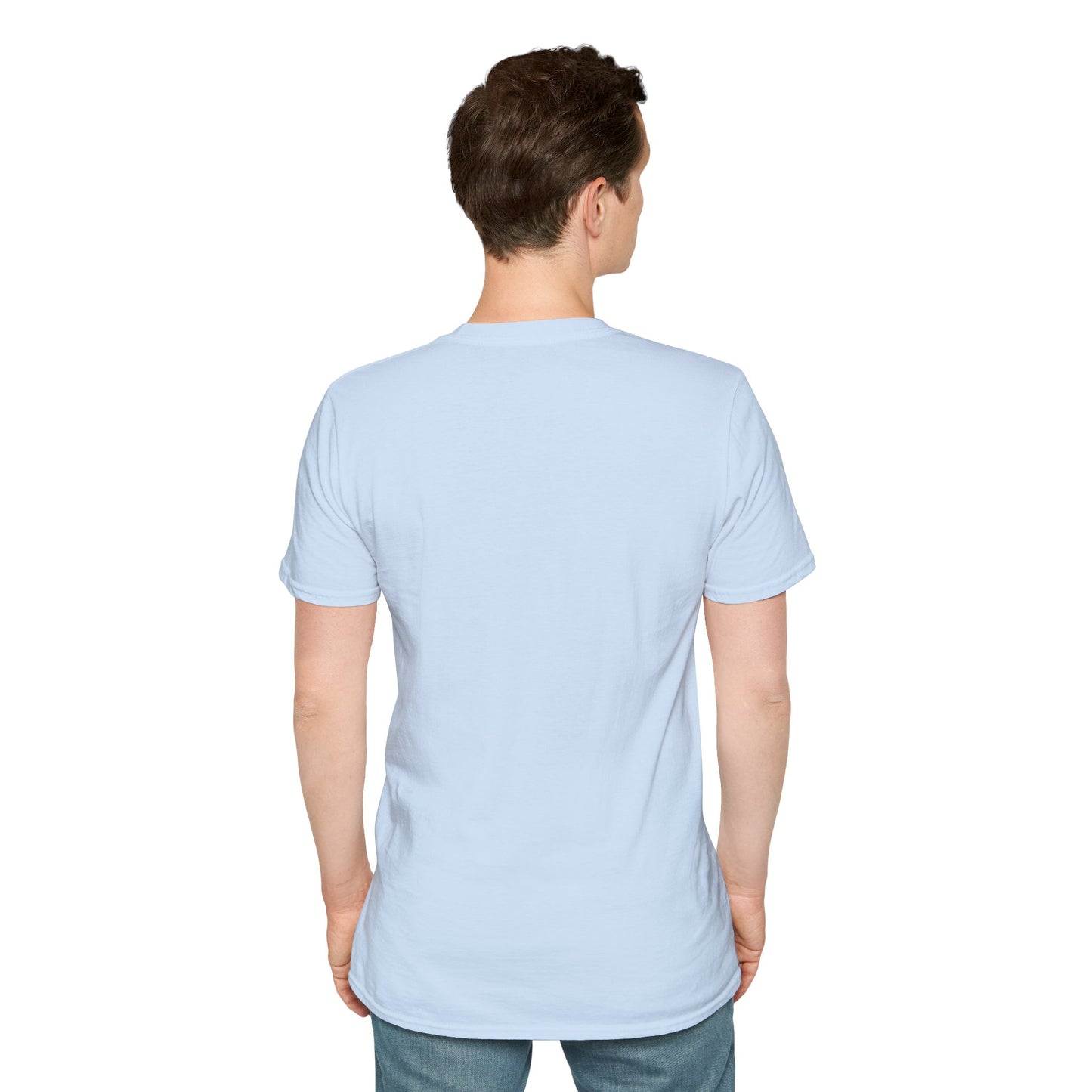 Christmas Unisex T-Shirt - Penguin Dashing Thru The Snow Design