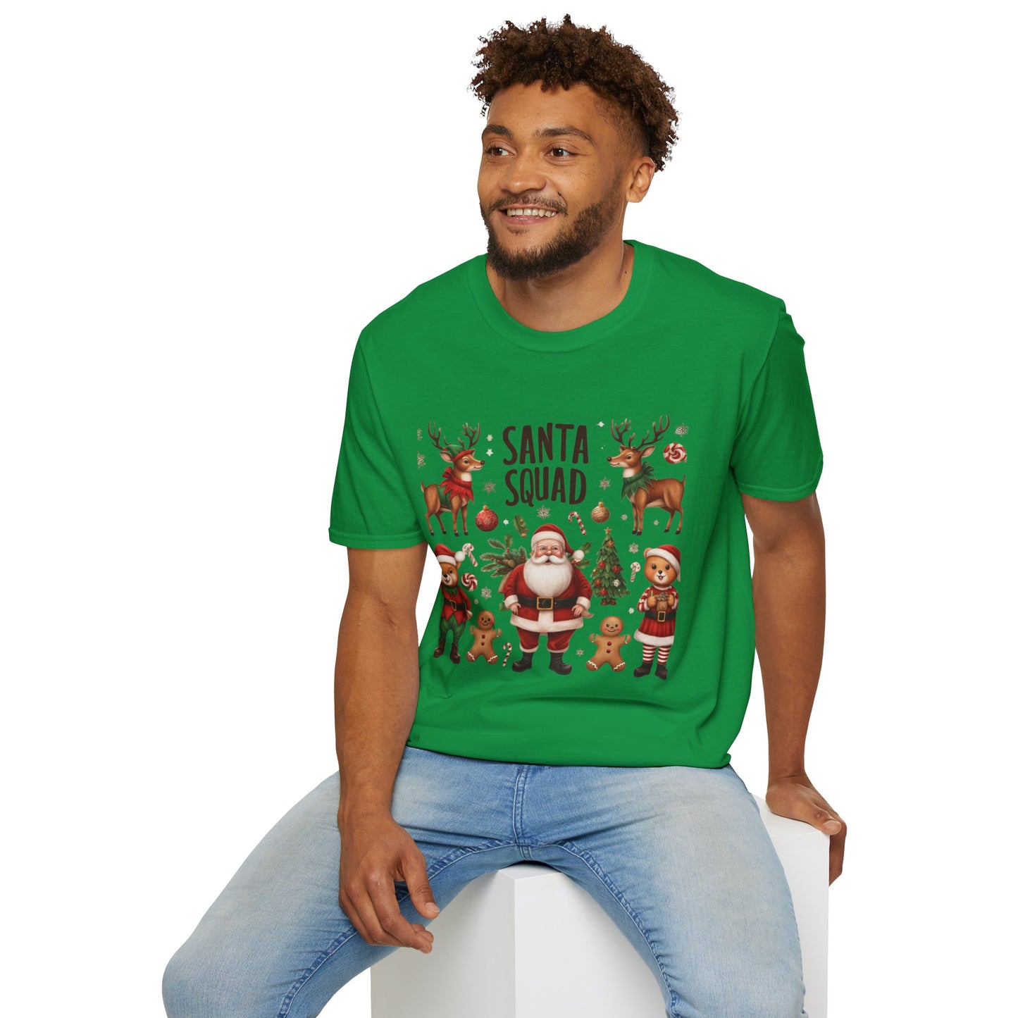 Christmas Unisex T-Shirt - Santa Squad Design