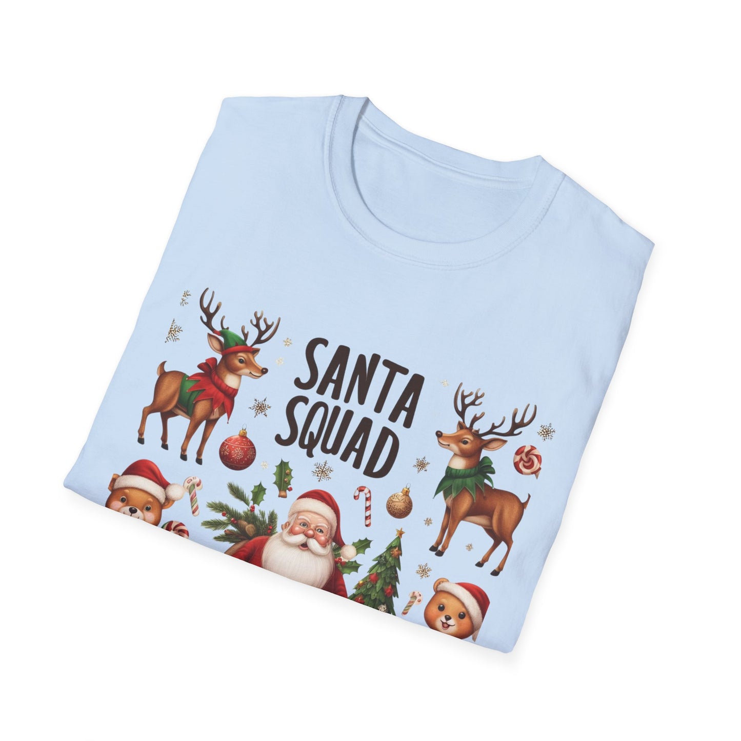 Christmas Unisex T-Shirt - Santa Squad Design