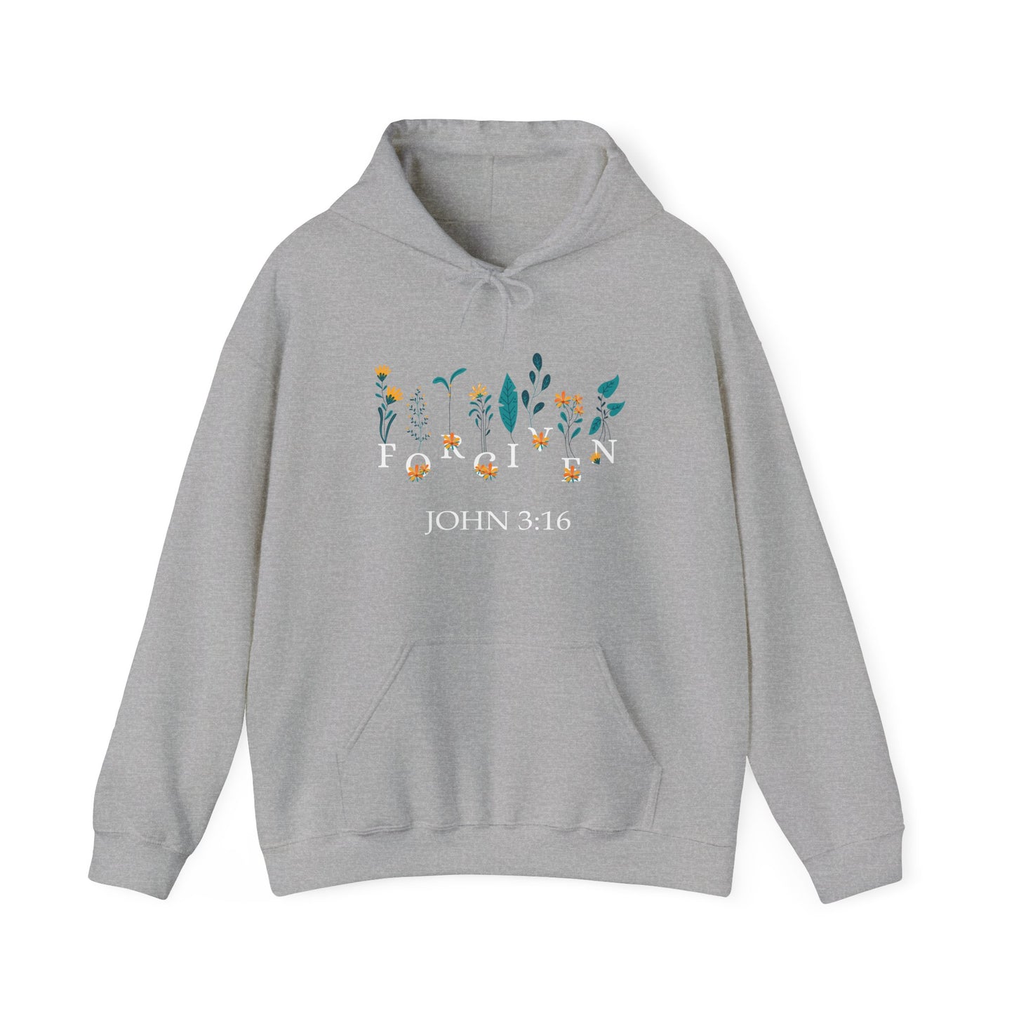 Forgiven Christian Hoodie – John 3:16 | Motivational Treats