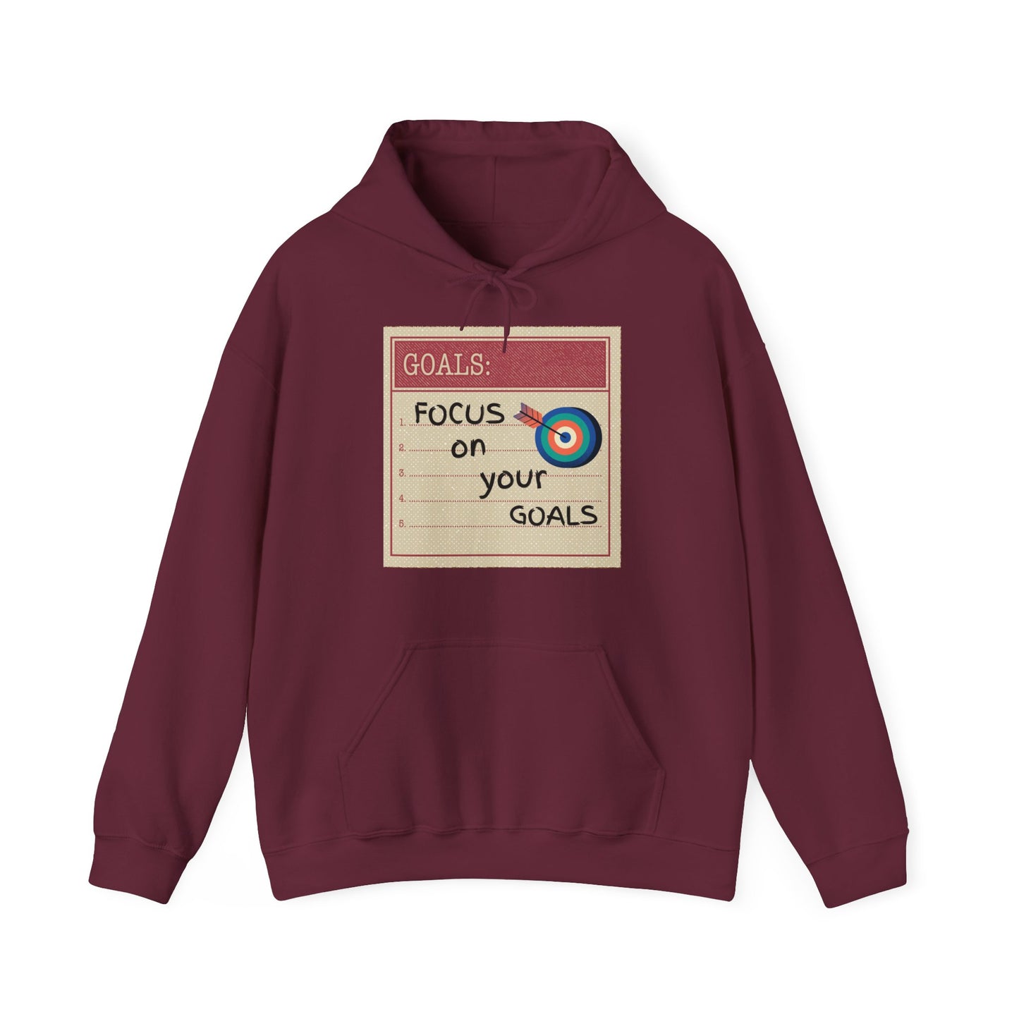 Focus On Your Goals Motivational Hoodie - Unisex