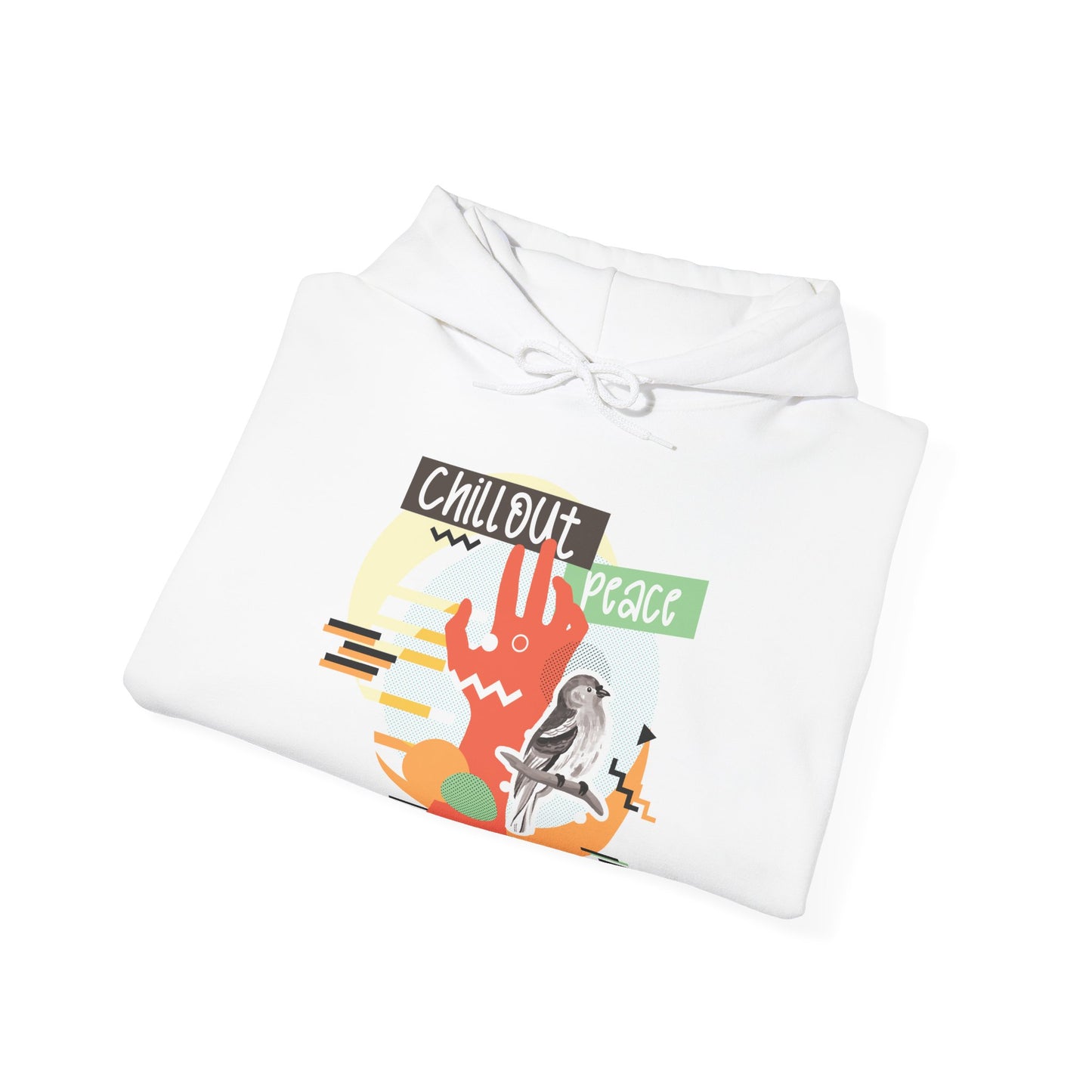 Chillout Peace Hoodie - Motivational Unisex Sweatshirt for Daily Inspiration