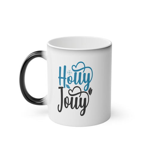 “Holly Jolly” Festive Colour-Changing Christmas Mug | Motivational Treats