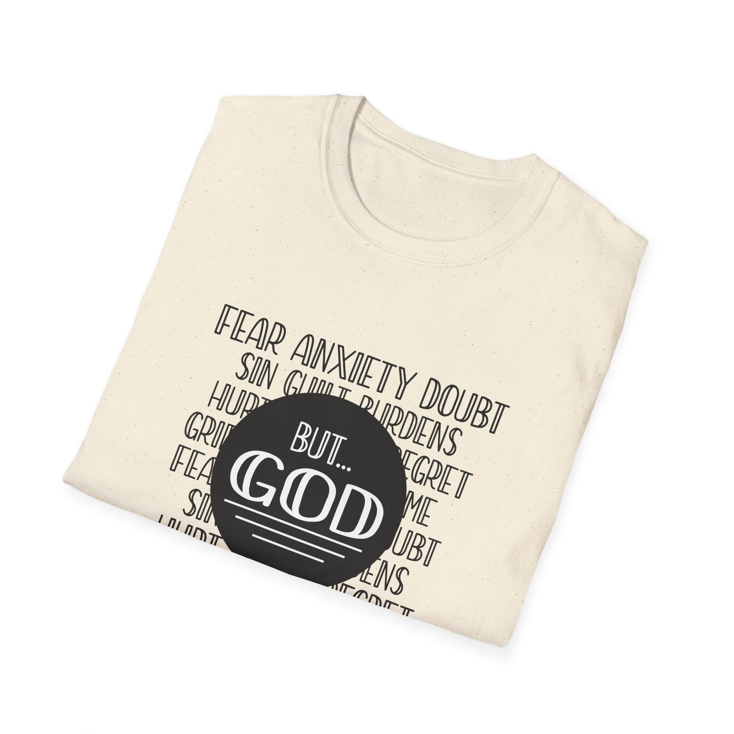 Christian Unisex T-Shirt - God Trumps Negative Emotions Design