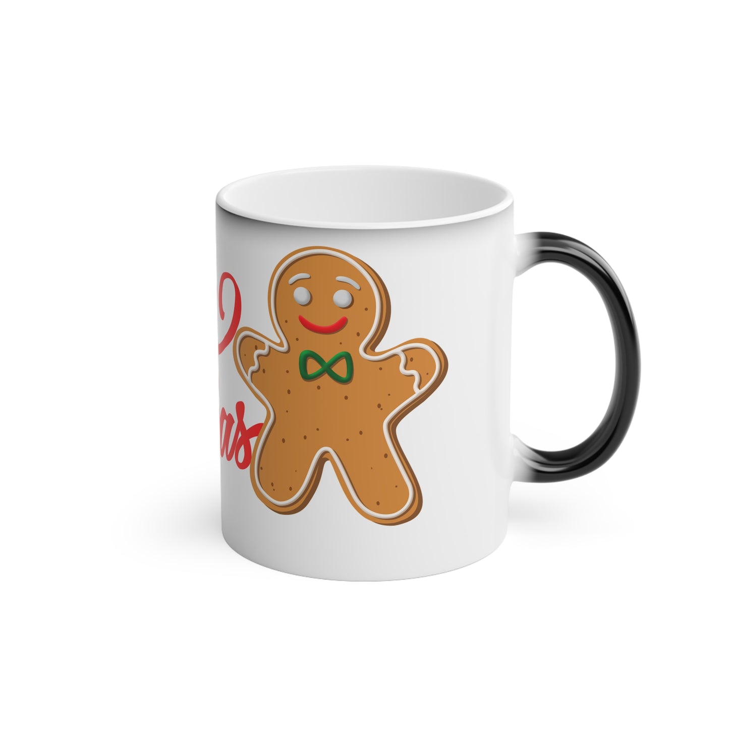 Merry Christmas Gingerbread Man Colour-Changing Mug | Motivational Treats