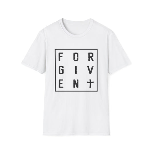 Christian Unisex T-Shirt - Forgiven Cross Design