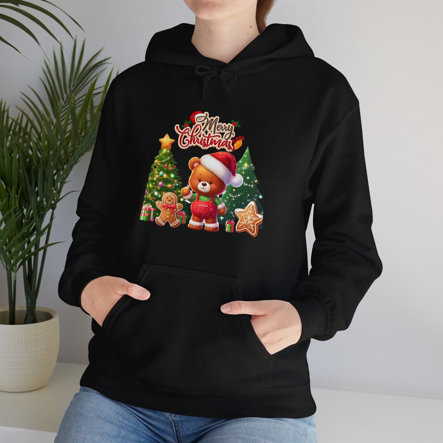 Festive Teddy Bear Christmas Hoodie - Unisex
