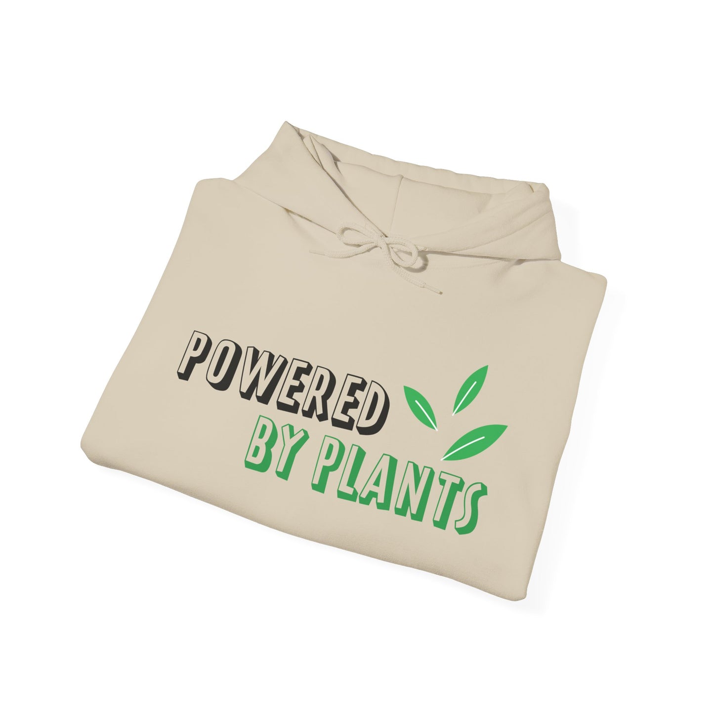 Powered By Plants Hoodie - Vegan Motivational Unisex Sweatshirt