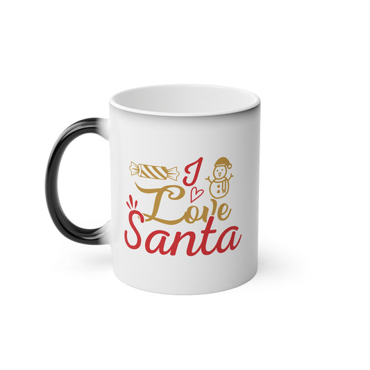 “I Love Santa” Snowman Christmas Colour-Changing Mug | Motivational Treats