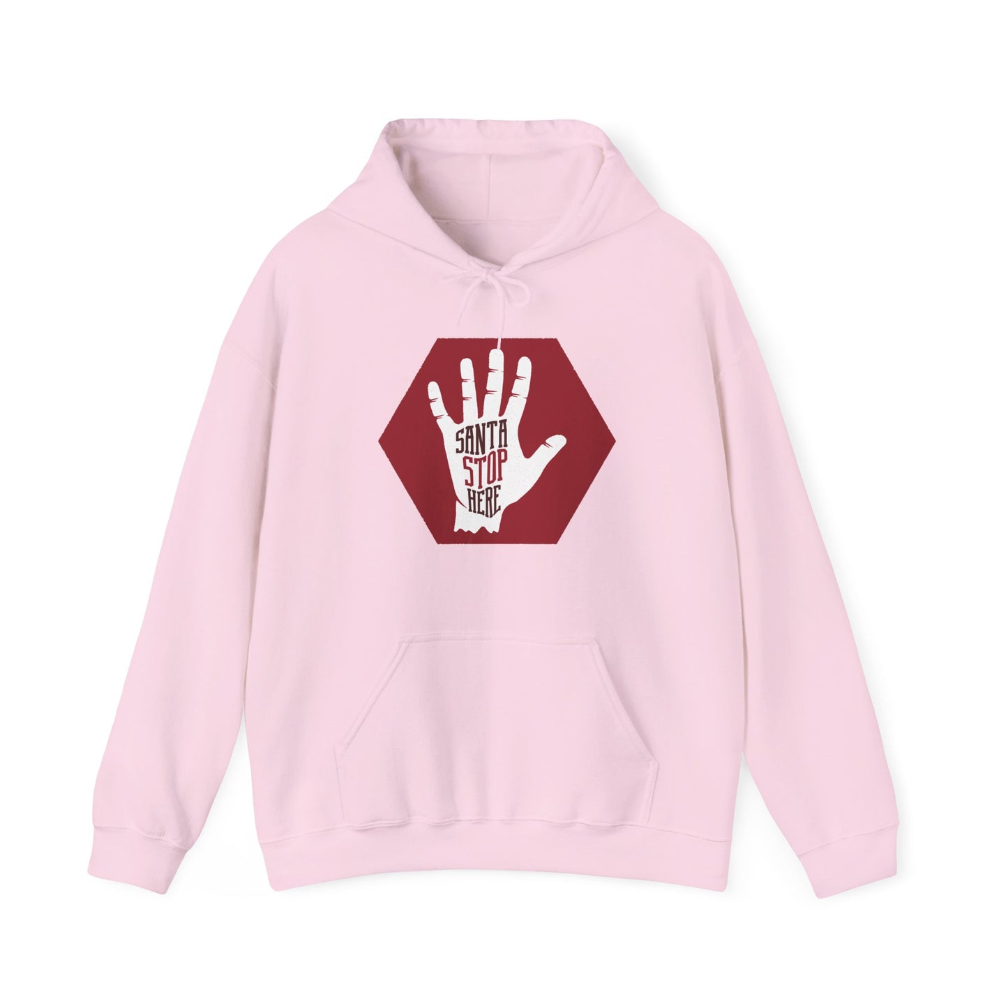 “Santa, Stop Here” Christmas Hoodie | Motivational Treats