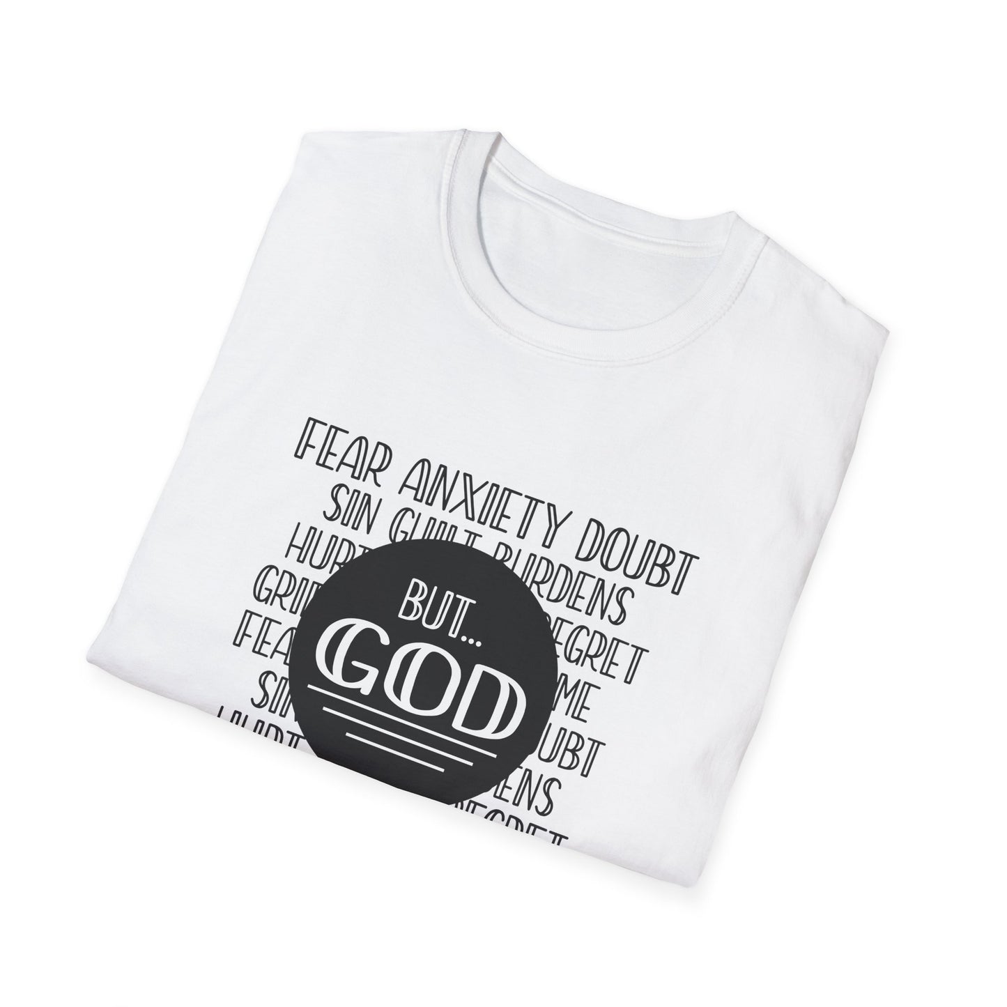 Christian Unisex T-Shirt - God Trumps Negative Emotions Design
