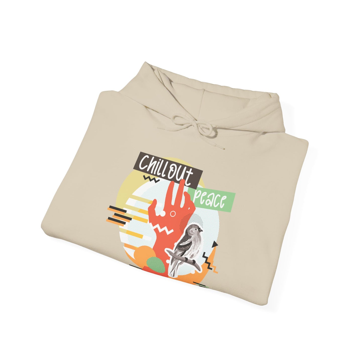 Chillout Peace Hoodie - Motivational Unisex Sweatshirt for Daily Inspiration