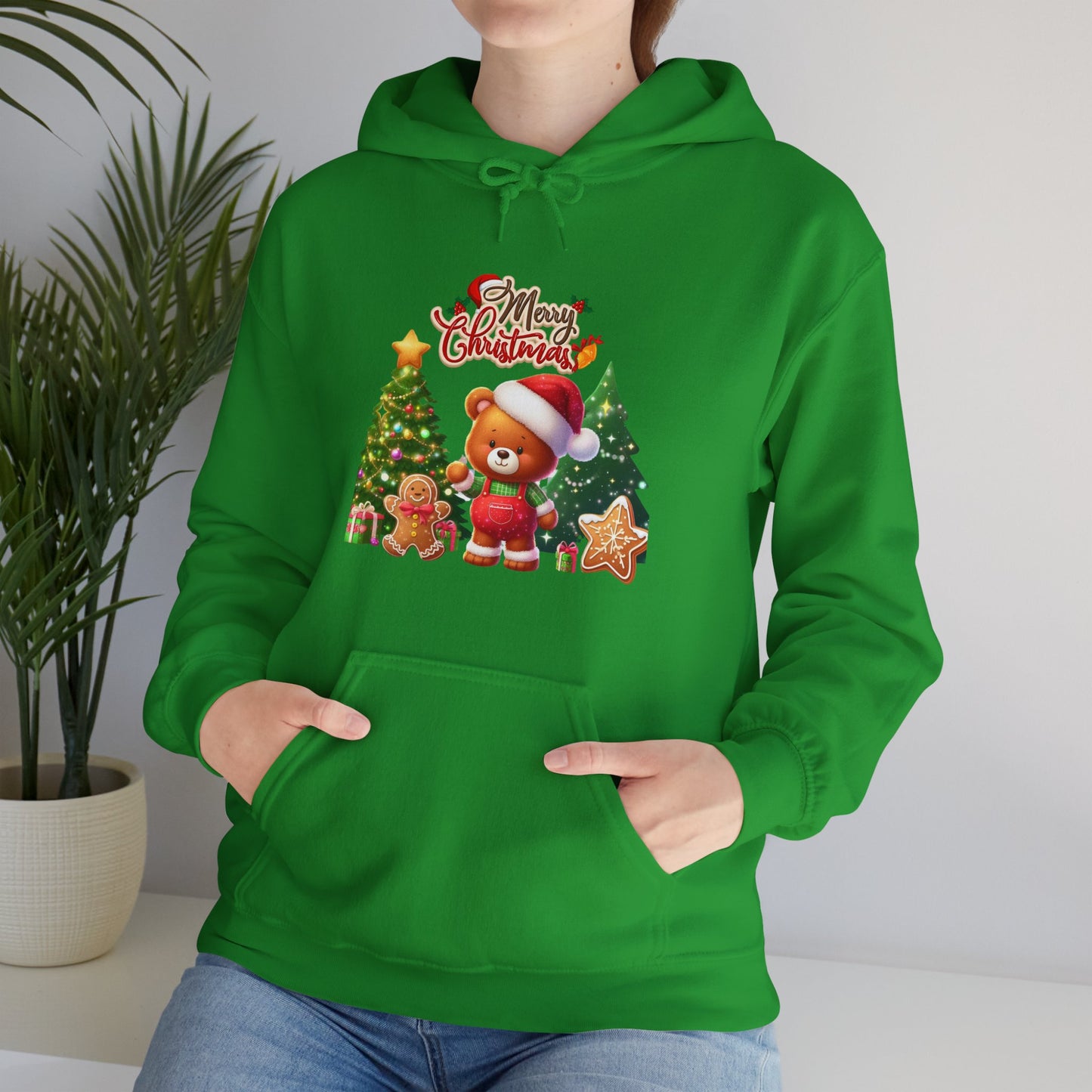 Festive Teddy Bear Christmas Hoodie - Unisex