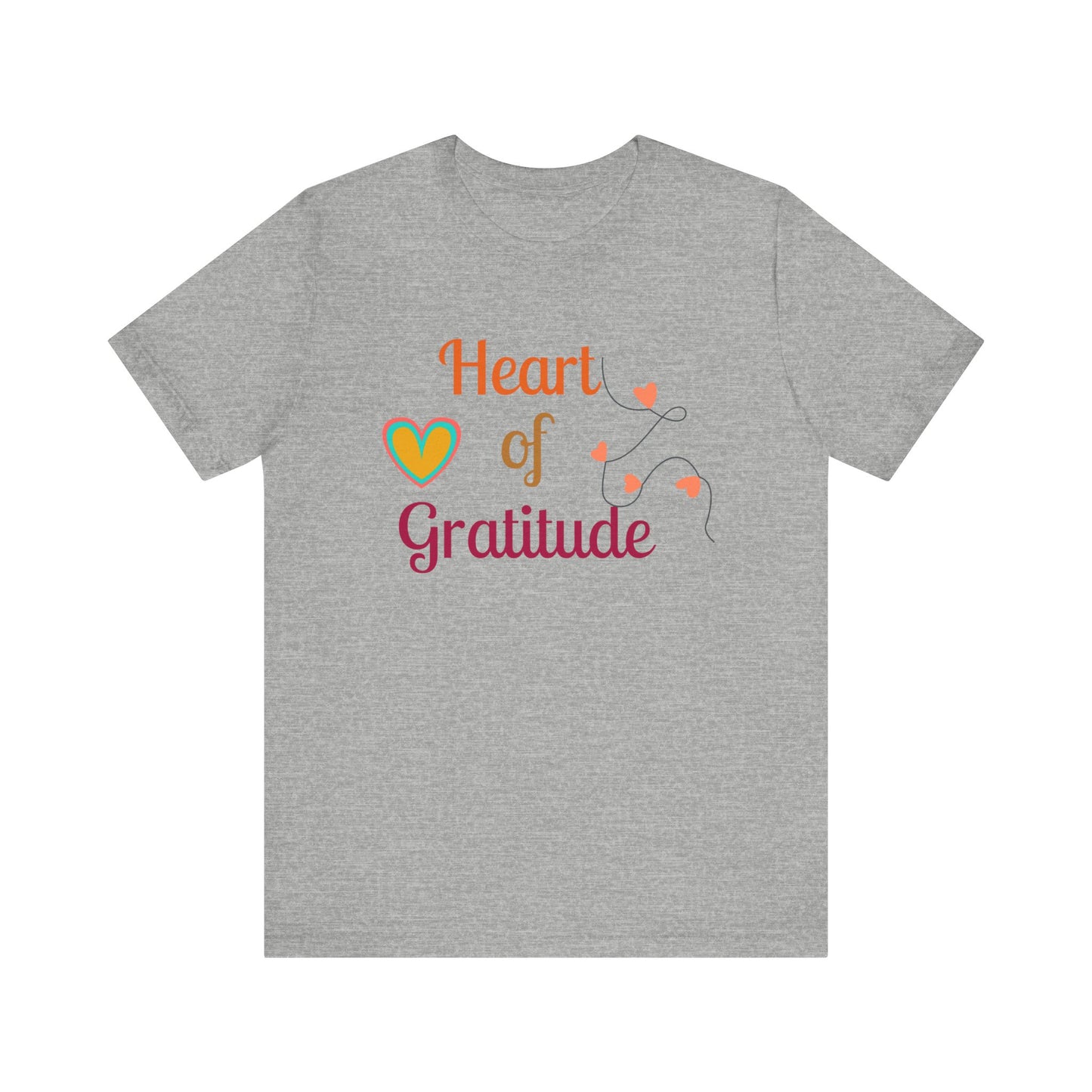 Heart of Gratitude on a String Thanksgiving T-Shirt - Unisex