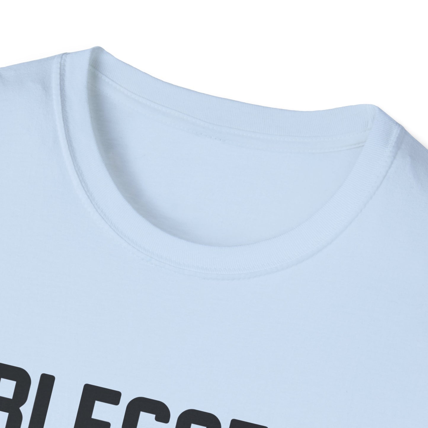 Christian Unisex T-Shirt - Blessed By God Spoiled By My Husband Design