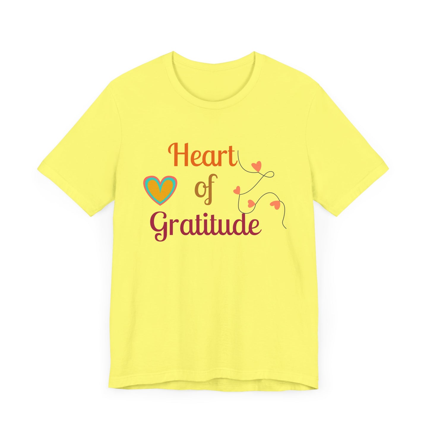 Heart of Gratitude on a String Thanksgiving T-Shirt - Unisex