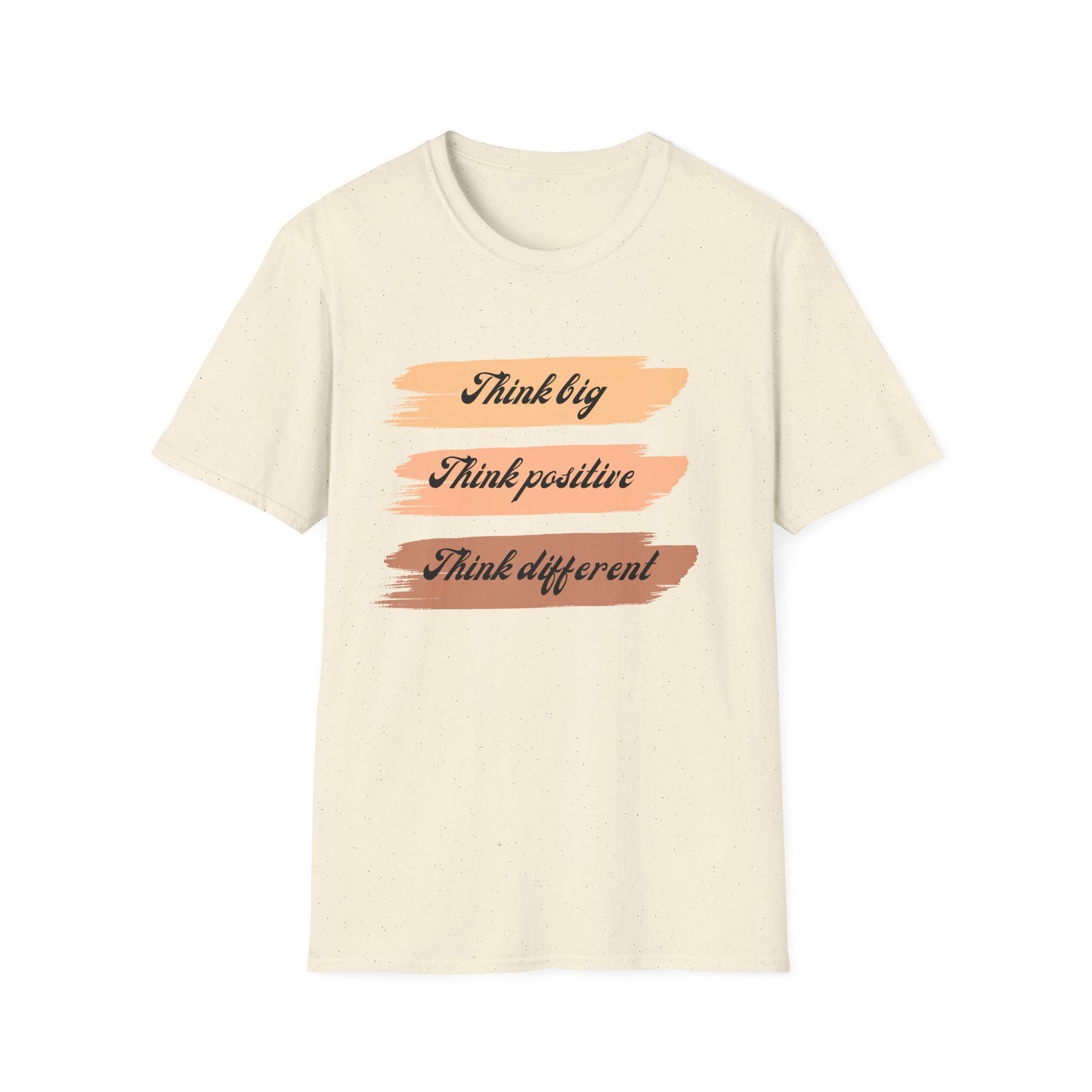 Motivational Unisex T-Shirt - Think Big Think Positive Think Different Design