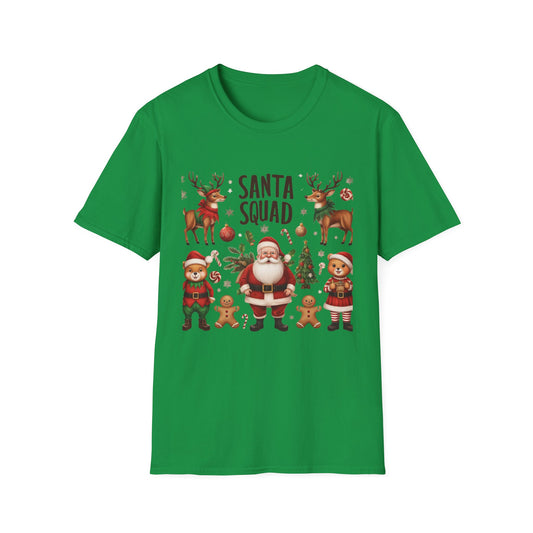 Christmas Unisex T-Shirt - Santa Squad Design