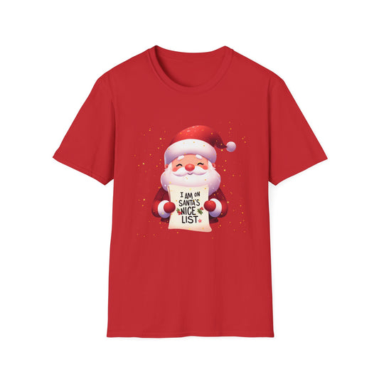 Christmas Unisex T-Shirt - Christmas Nice List Design