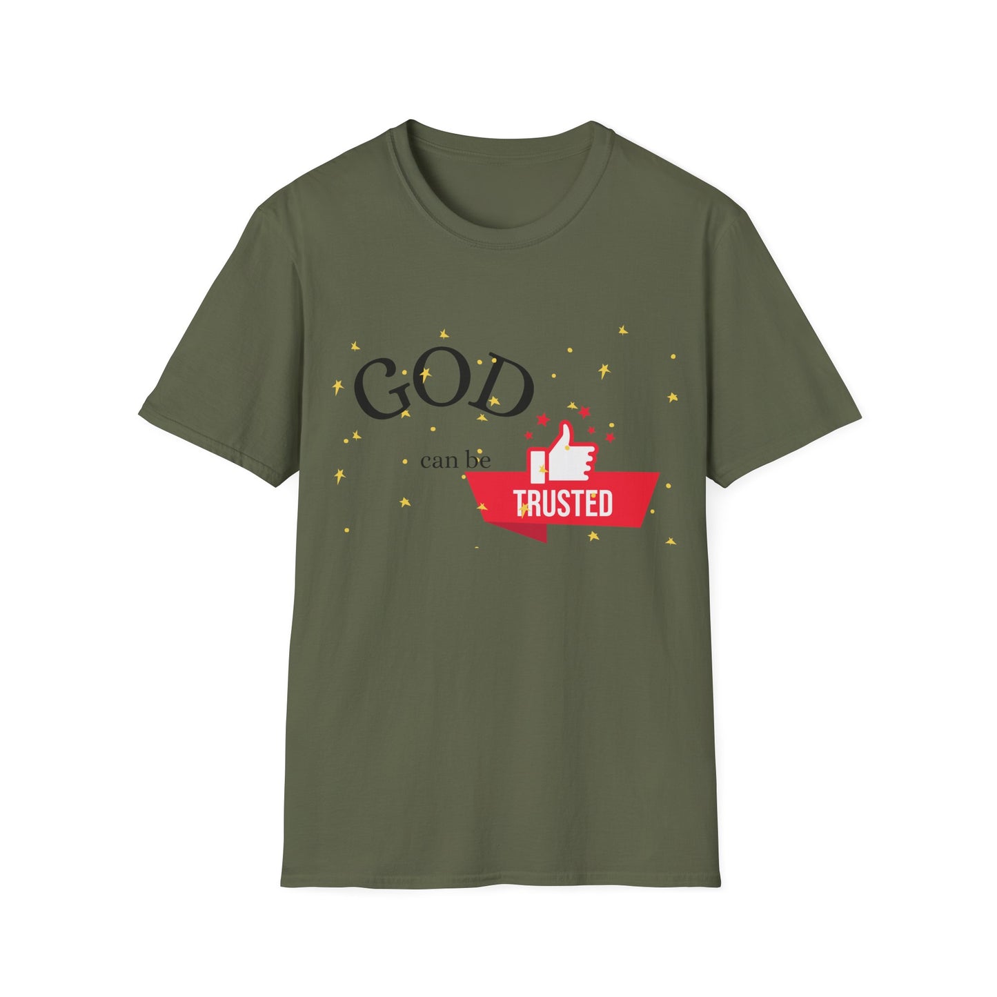 Christian Unisex T-Shirt - God Can Be Trusted Design
