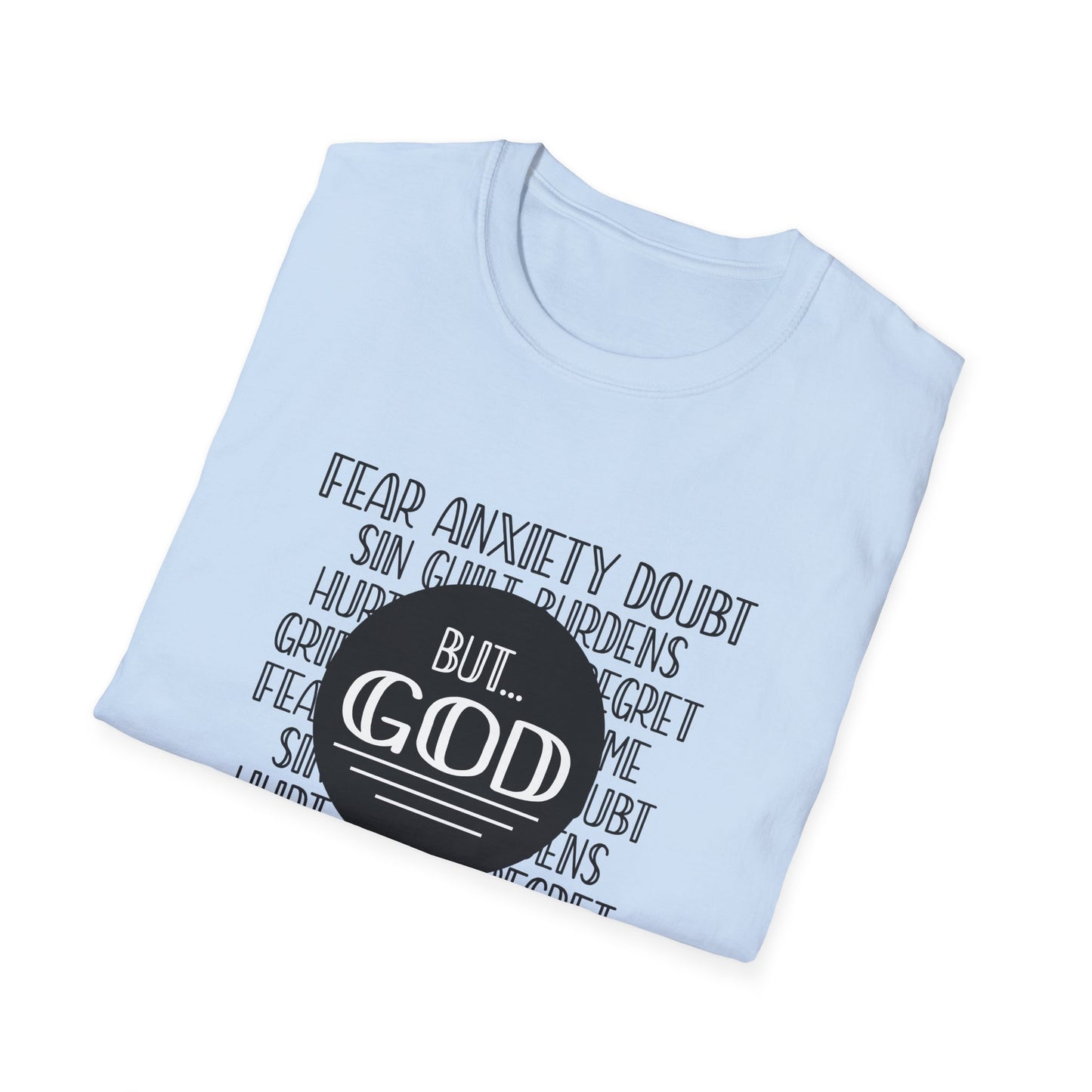 Christian Unisex T-Shirt - God Trumps Negative Emotions Design
