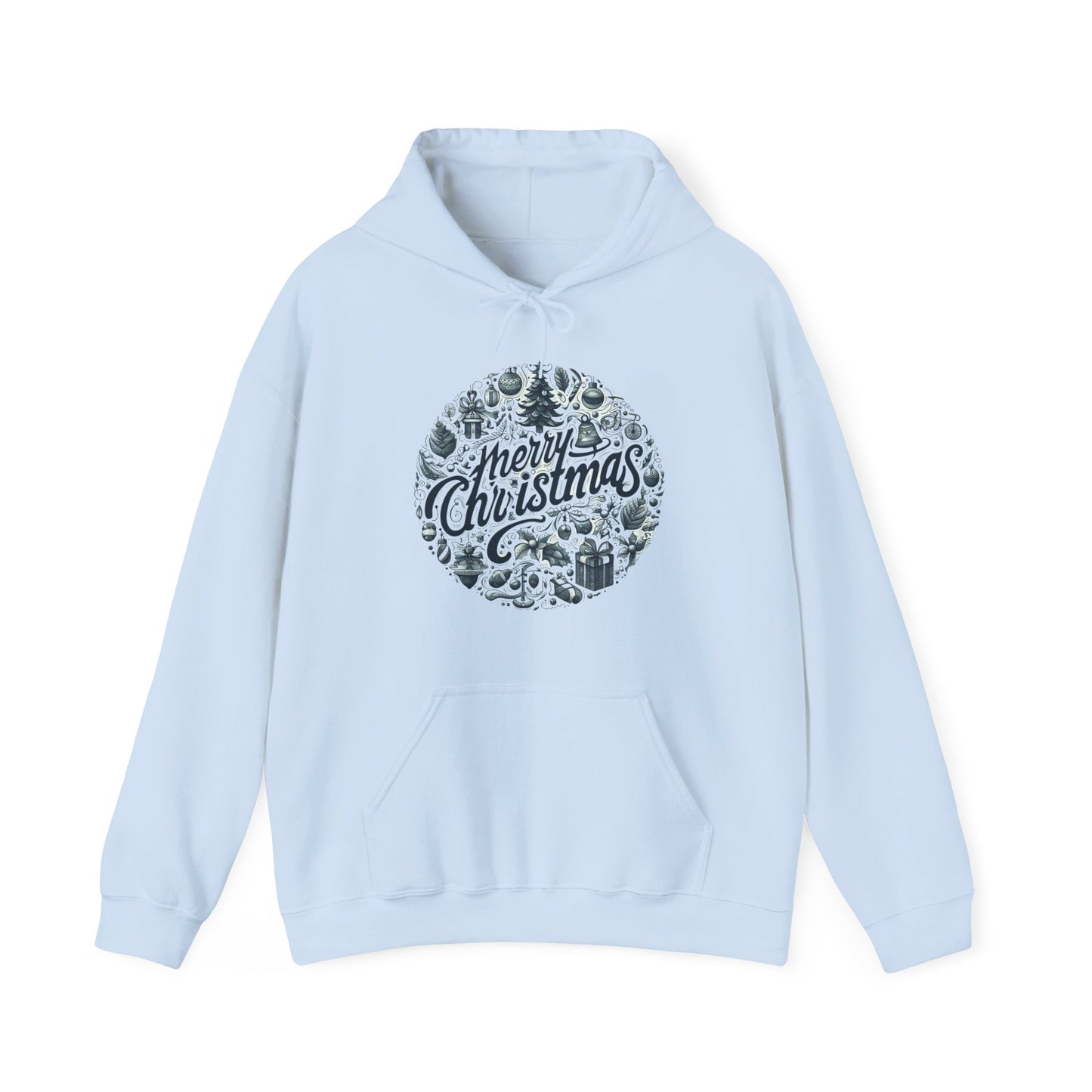 Merry Christmas Abstract Seamless Pattern Christmas Hoodie - Unisex