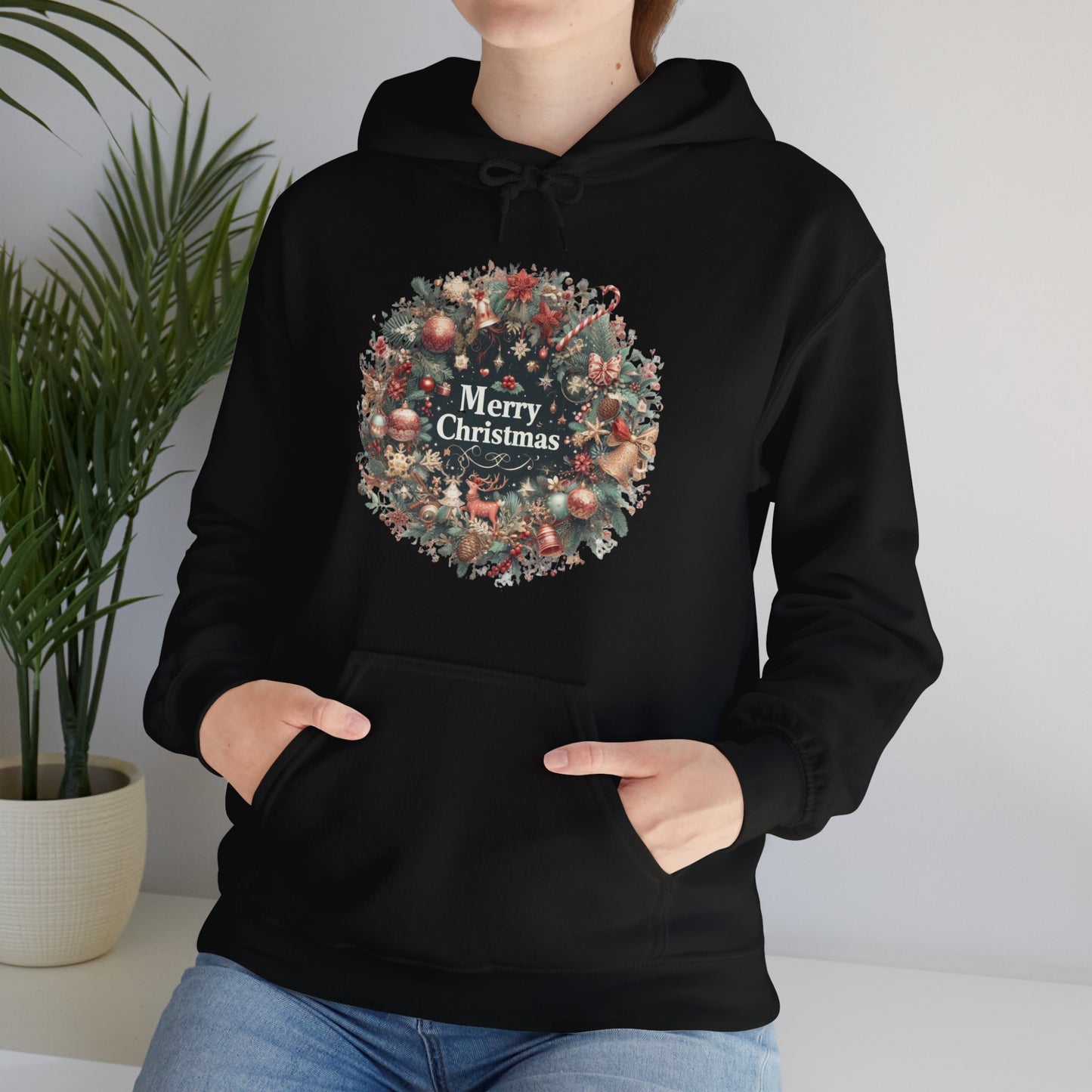 Beautiful Wreath Christmas Hoodie - Unisex