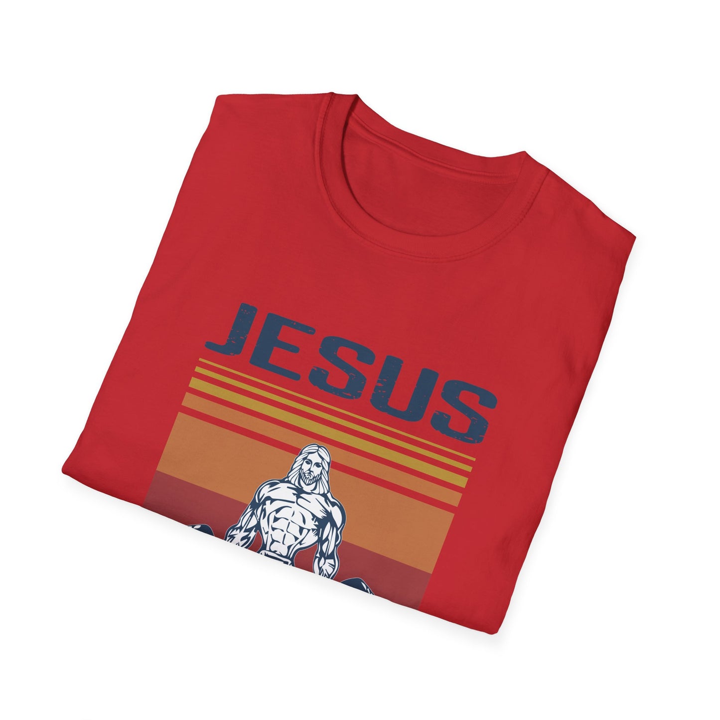 Christian Unisex T-Shirt - Jesus The Ultimate Deadlifter Design
