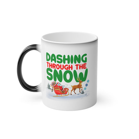 Dashing Through the Snow Christmas Colour-Changing Mug | Motivational Treats