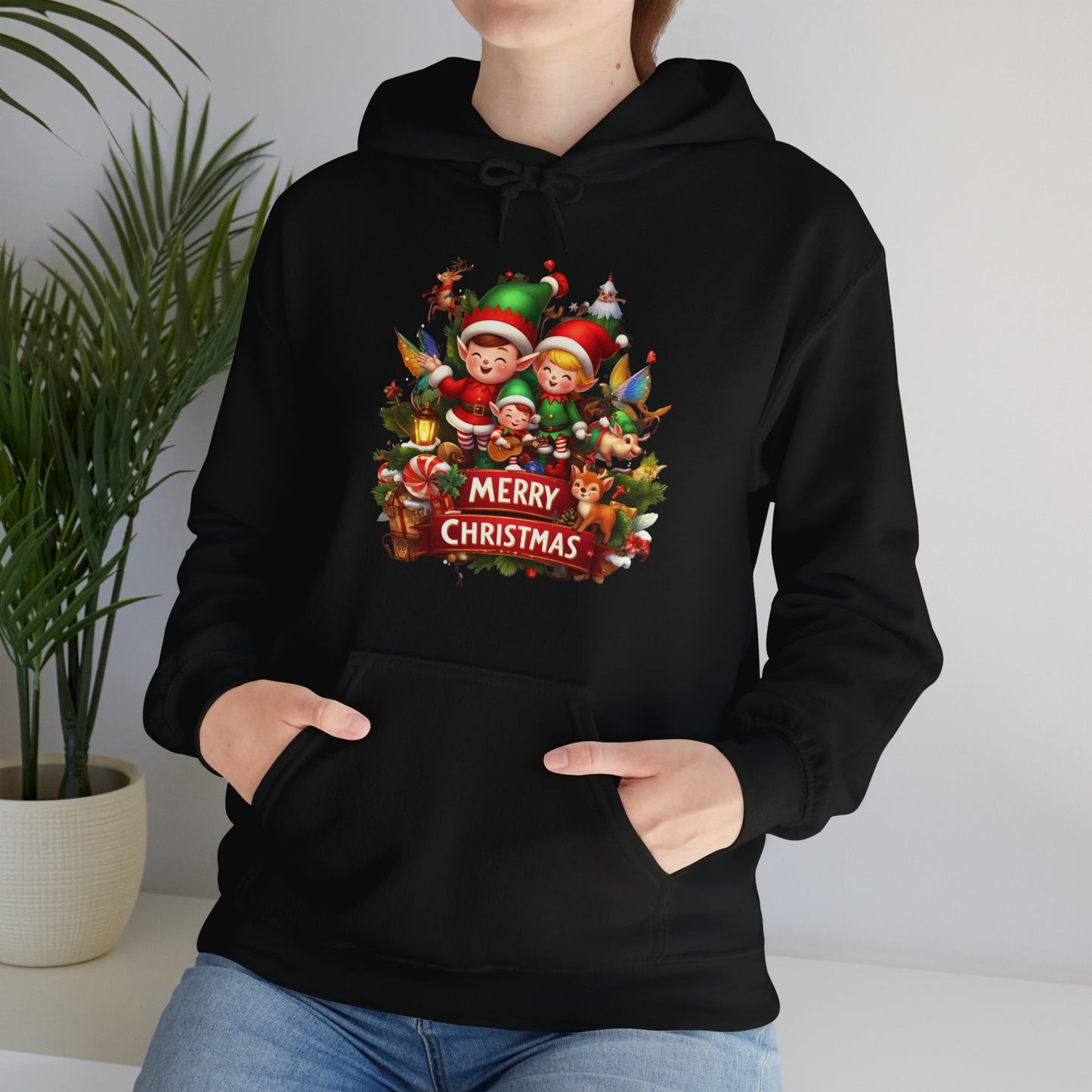 Festive Elves Christmas Hoodie - Unisex