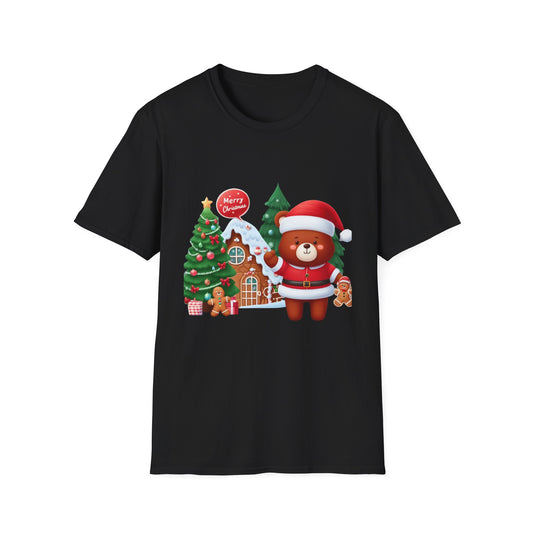Christmas Unisex T-Shirt - Festive Bear Design