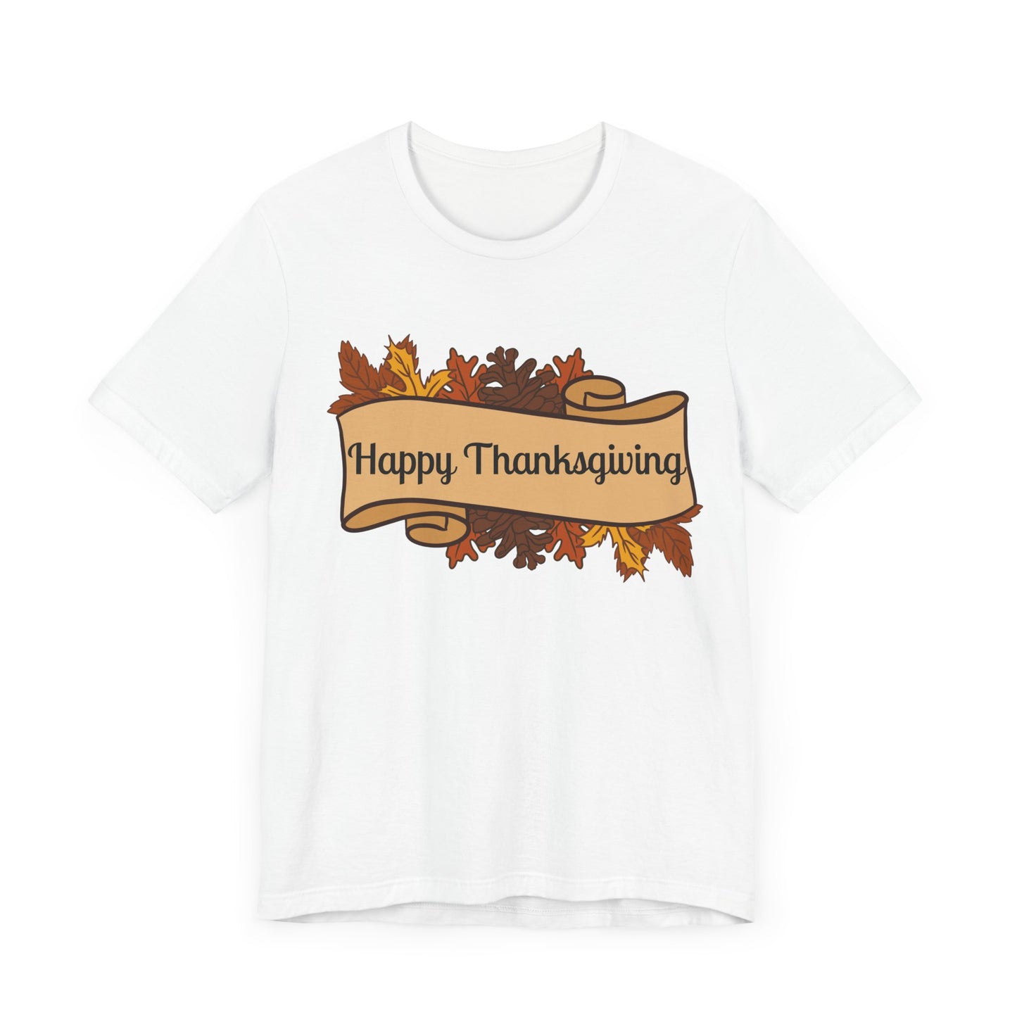 Happy Thanksgiving Scroll Thanksgiving T-Shirt - Unisex