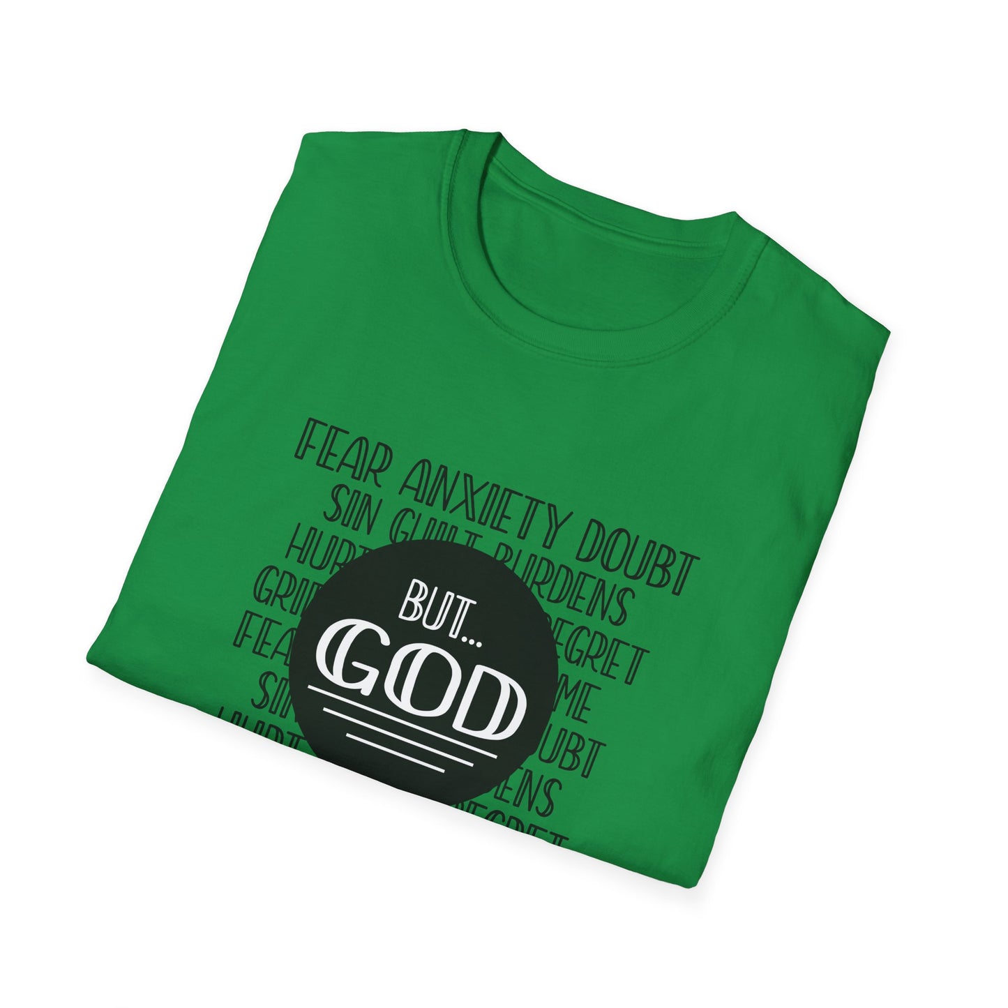 Christian Unisex T-Shirt - God Trumps Negative Emotions Design