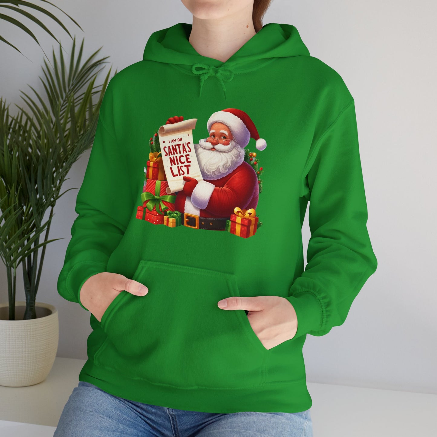 Santa's Nice List and Gifts Christmas Hoodie - Unisex